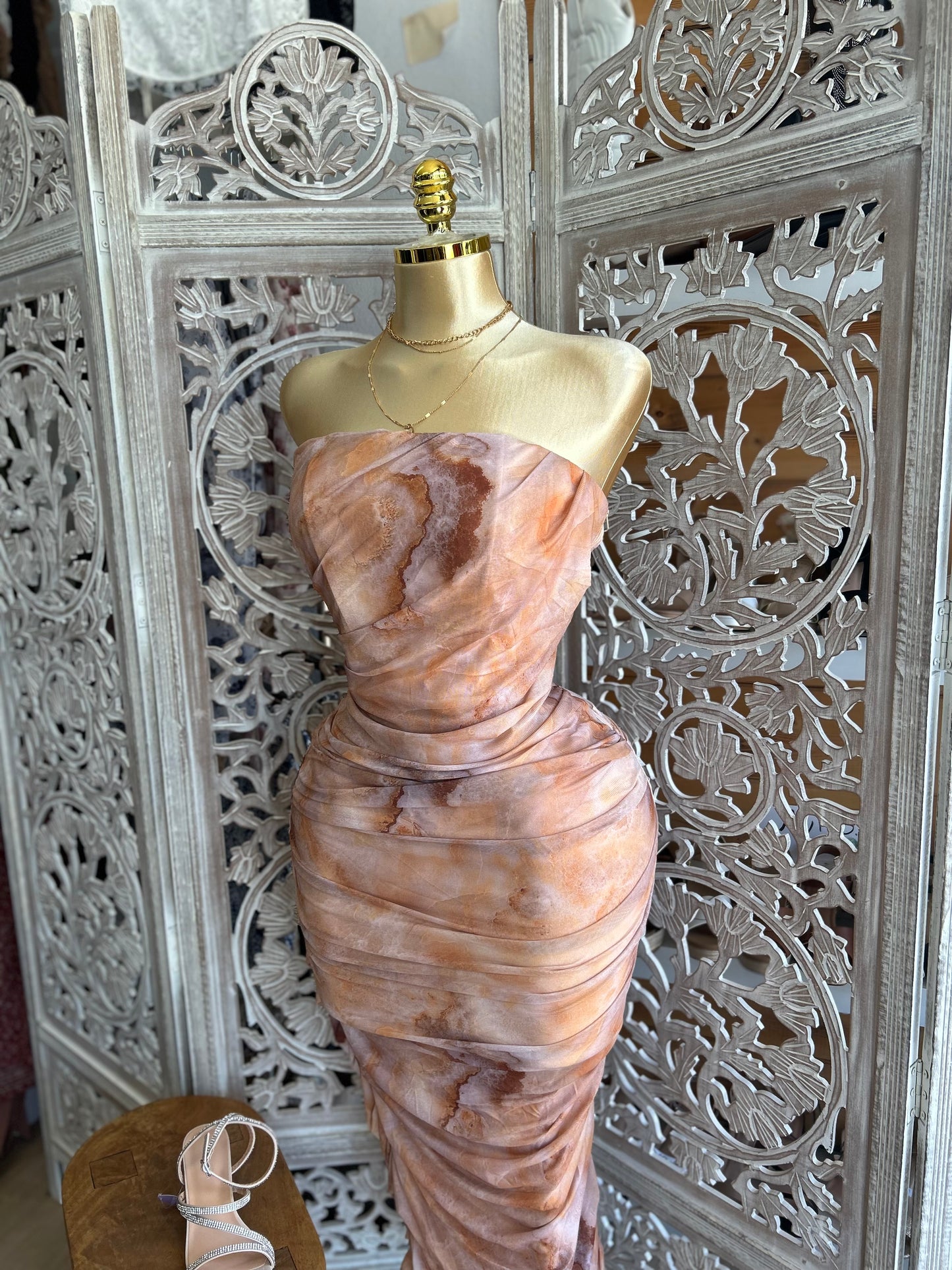 Corset strapless dresss