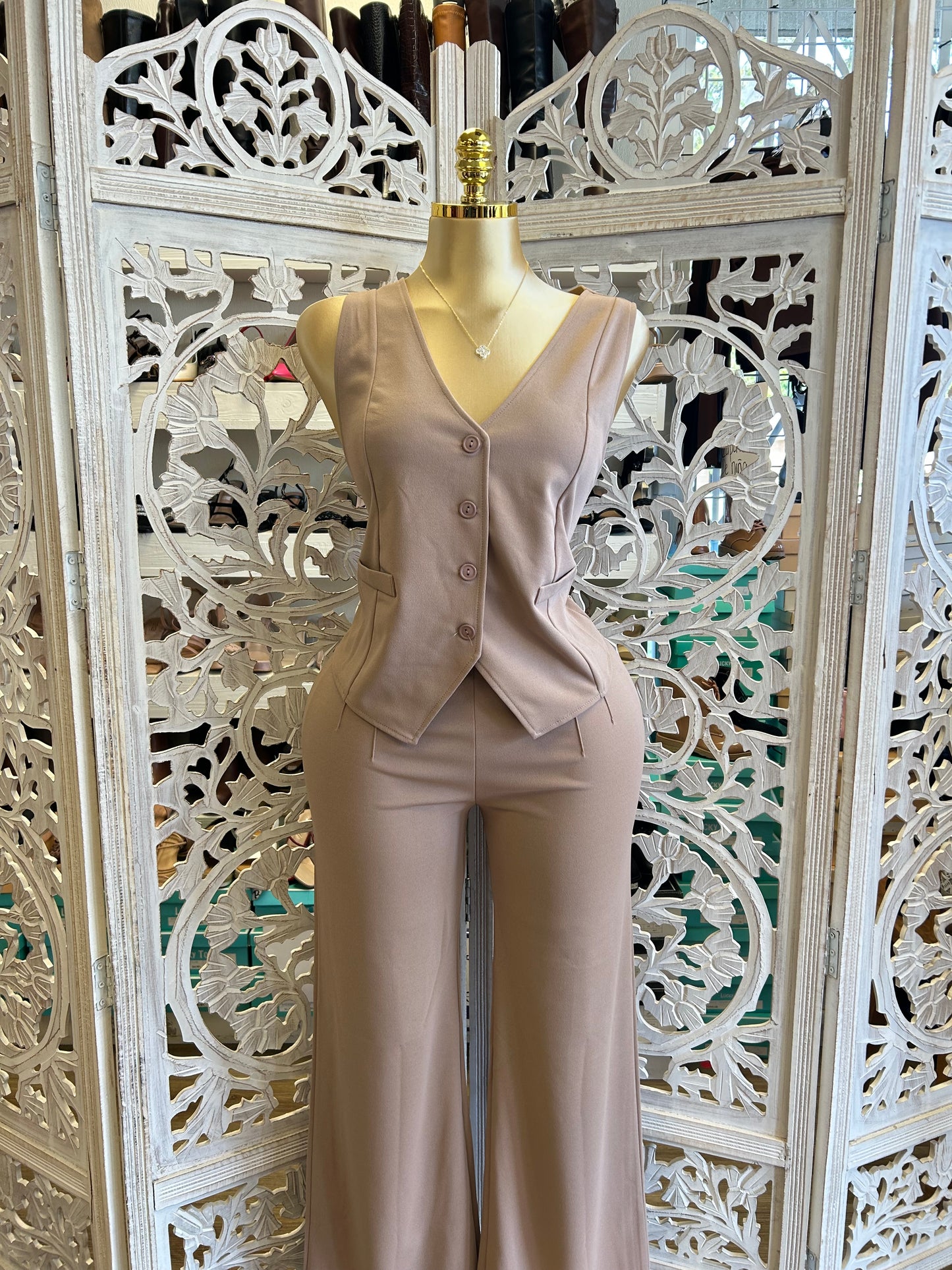 Two piece vest and pants set PRE ORDER