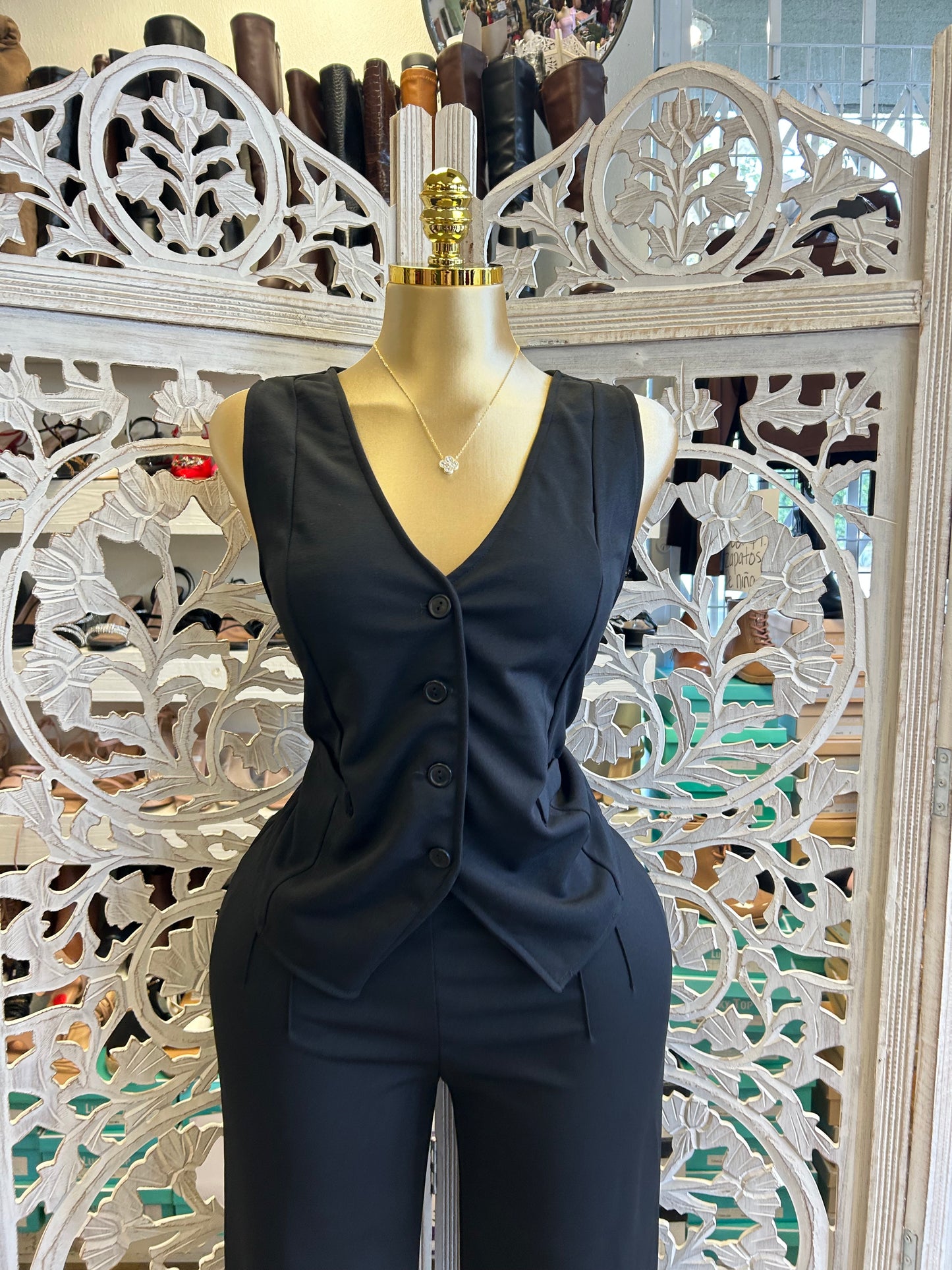 Two piece vest and pants set PRE ORDER