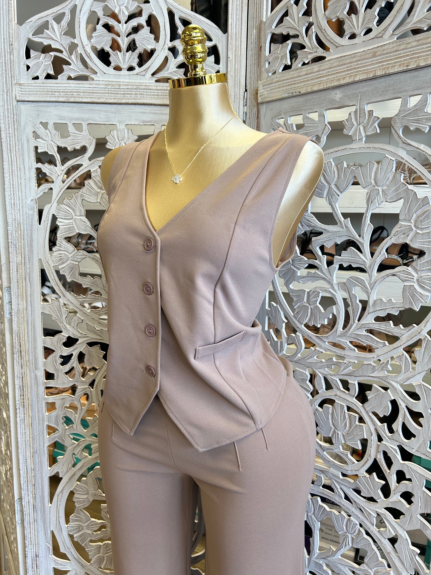 Two piece vest and pants set PRE ORDER