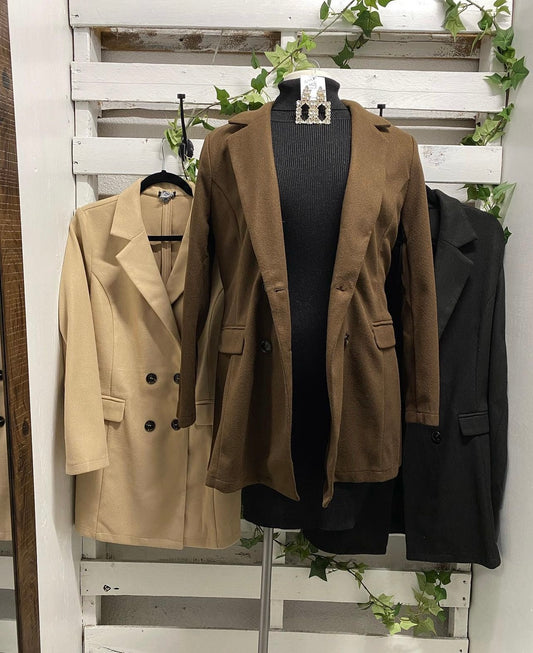 Warm button blazers