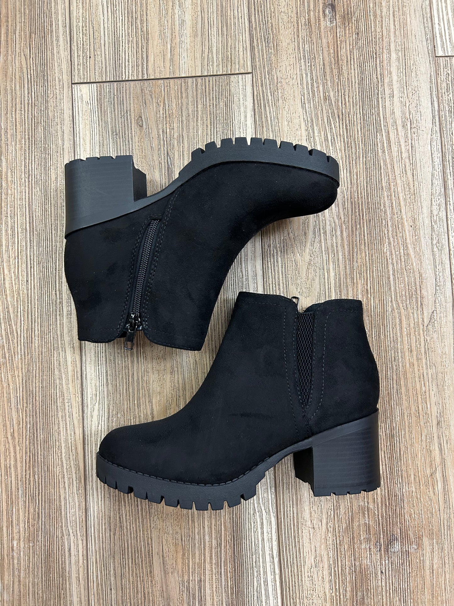 Suede booties