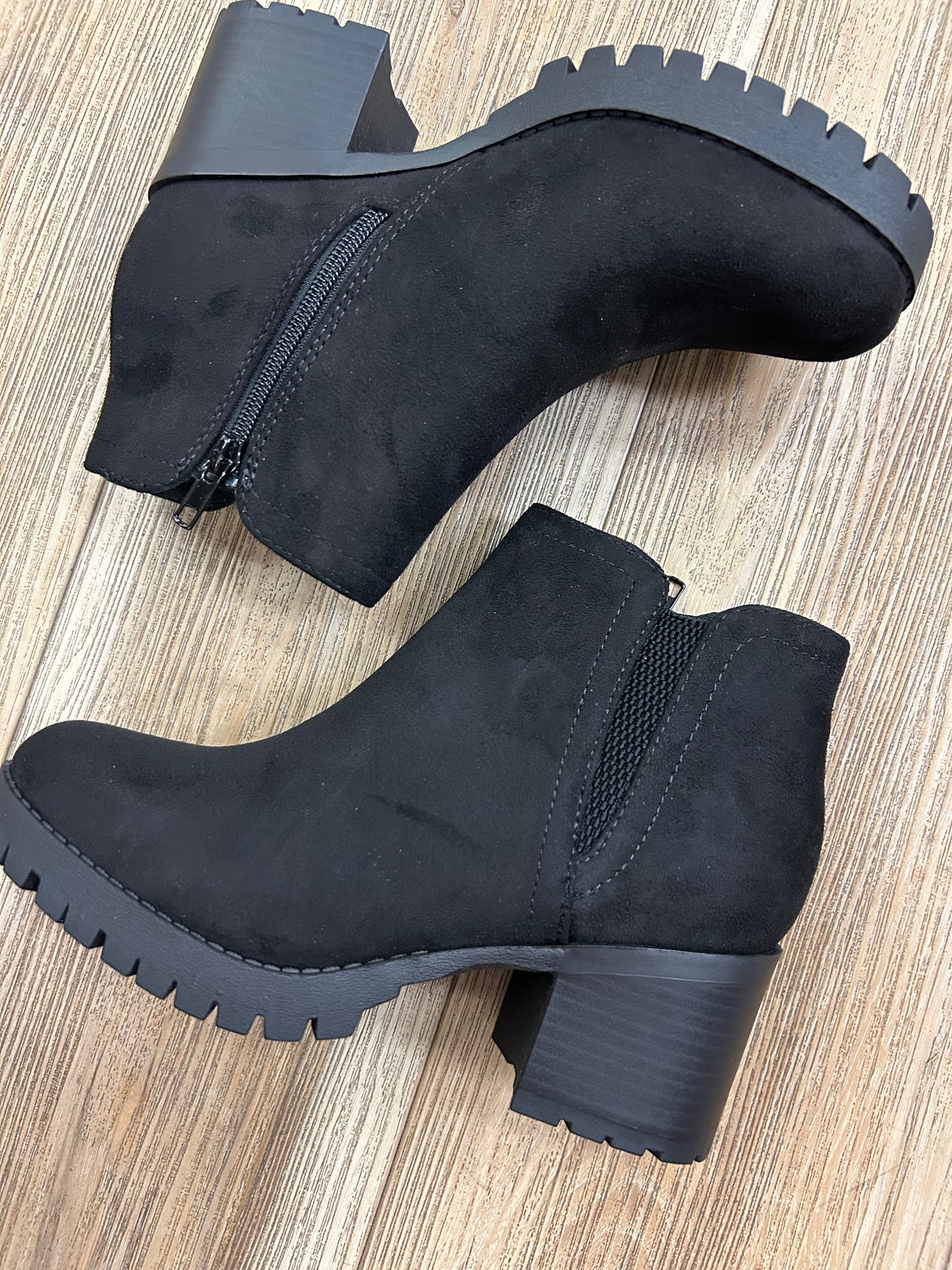 Suede booties