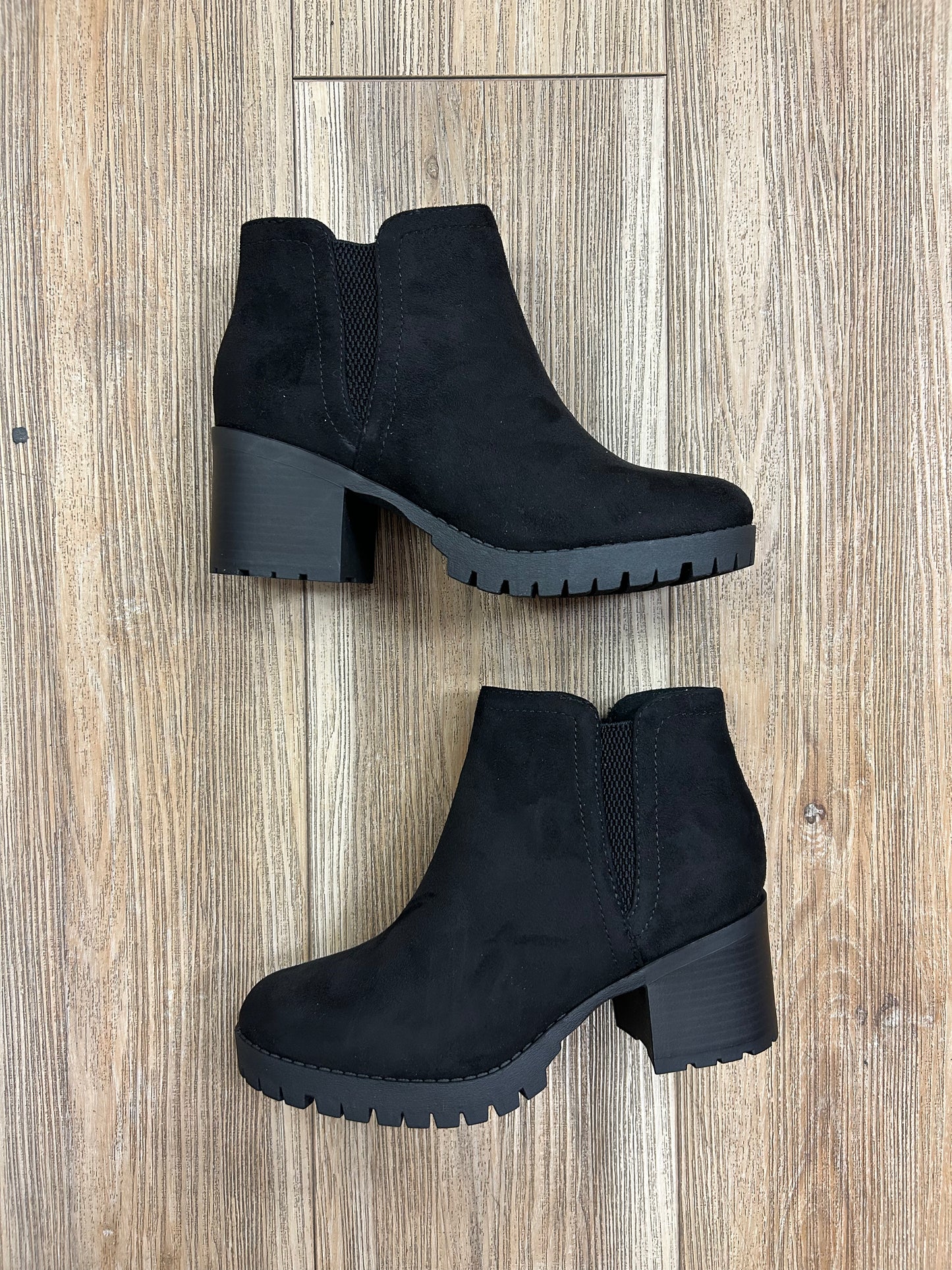 Suede booties