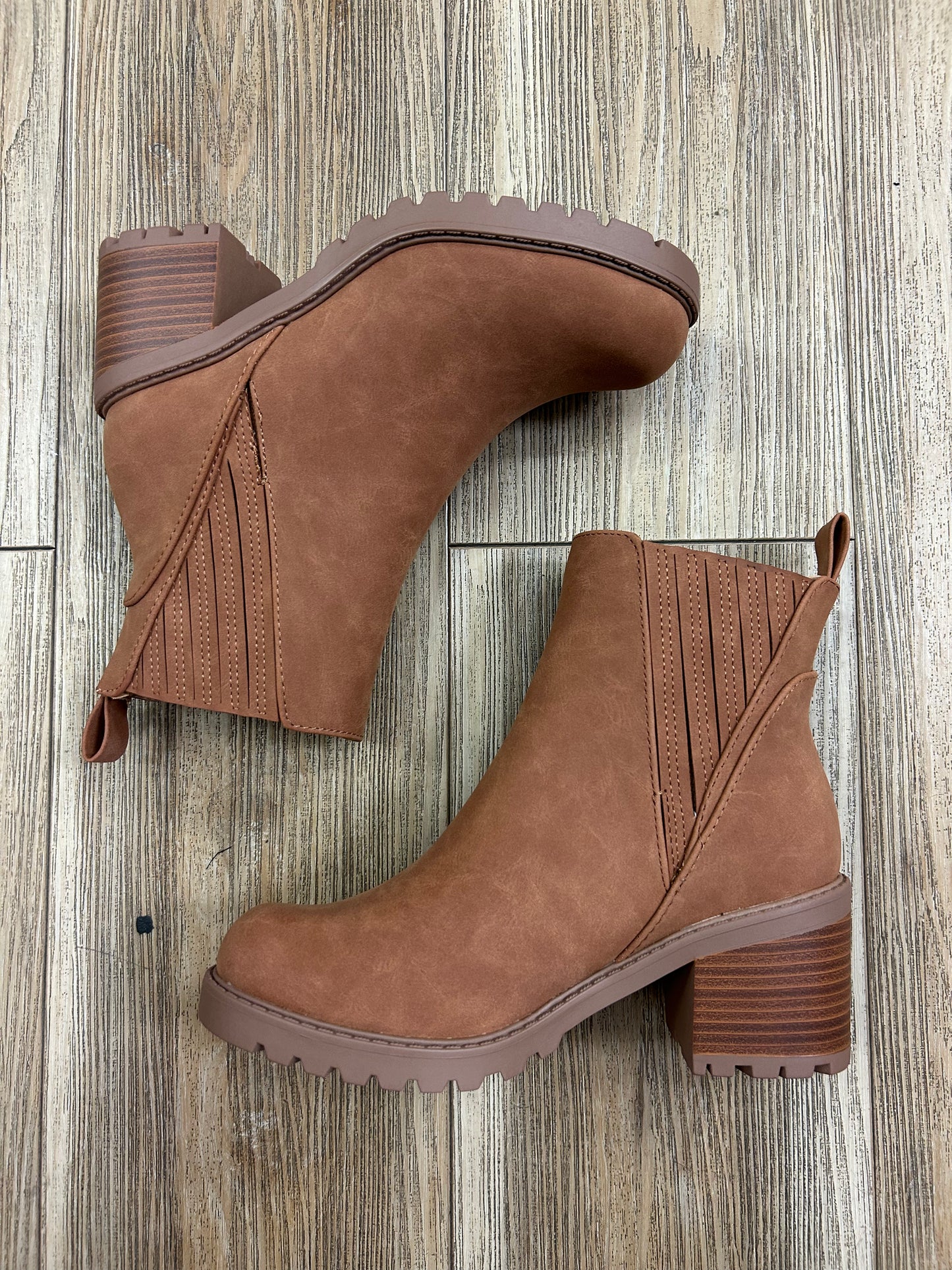 Brown Suede booties