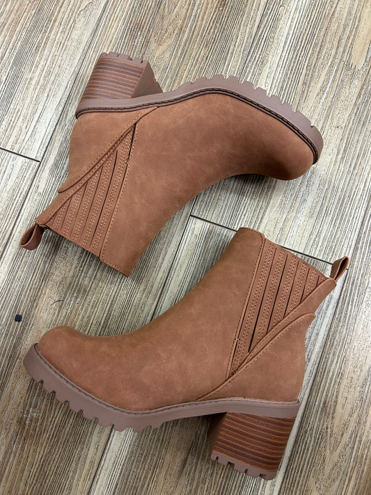 Brown Suede booties