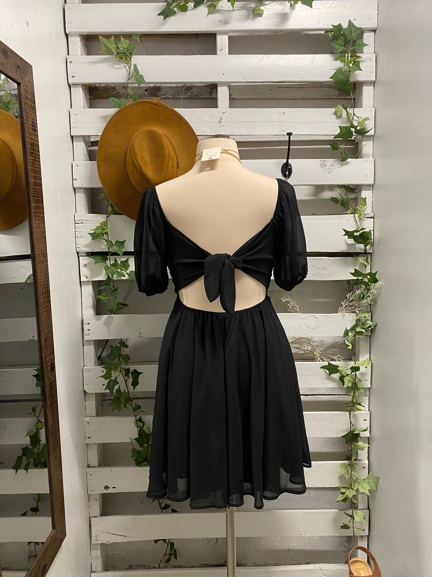 Open back Short sleeve dress