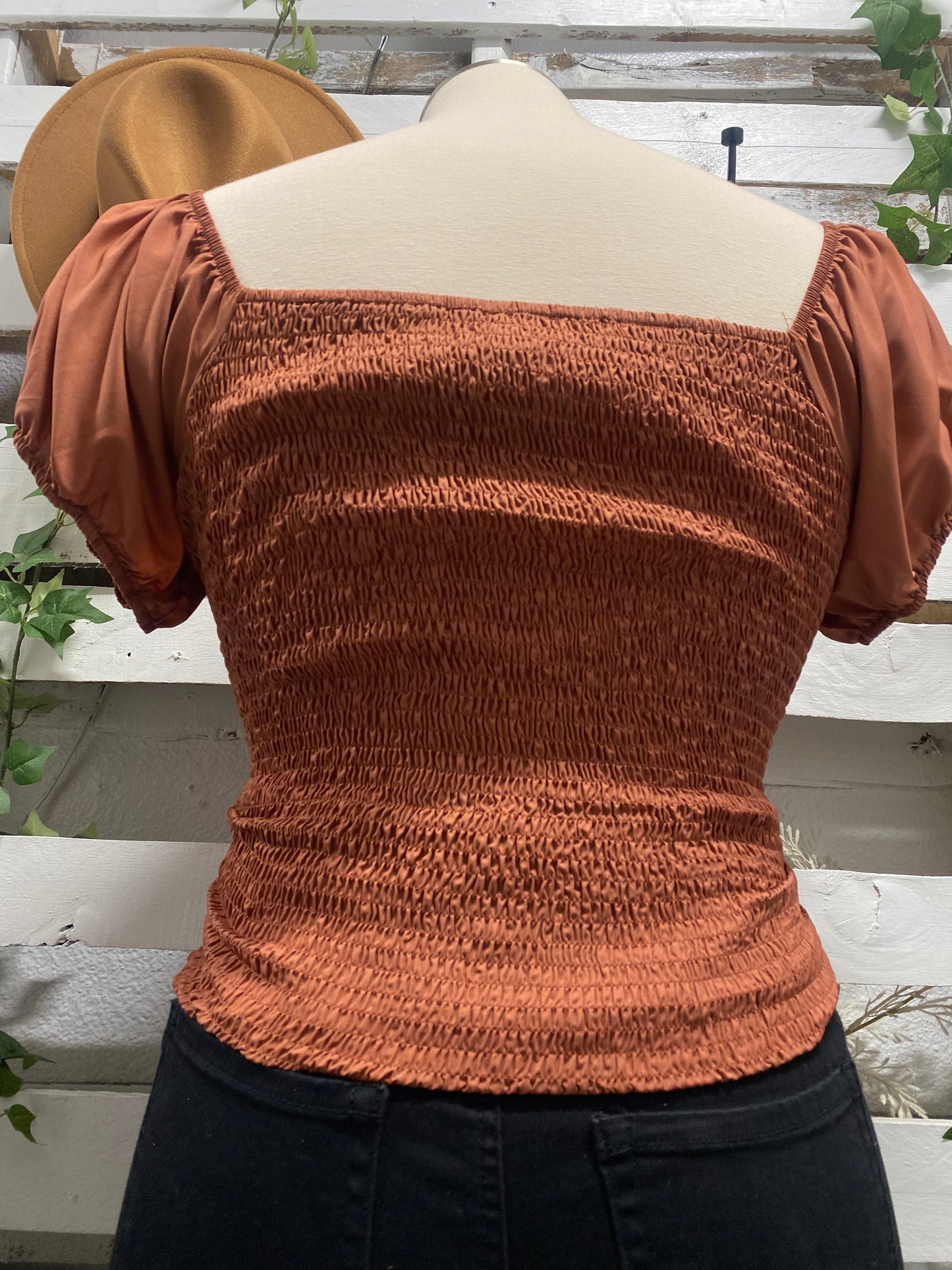 Corset drawstring top