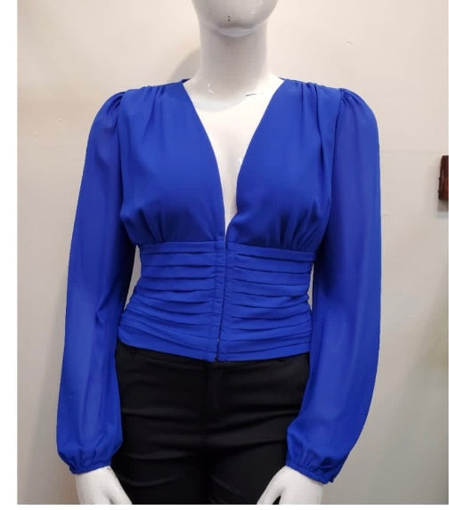 V neck long sleeve
