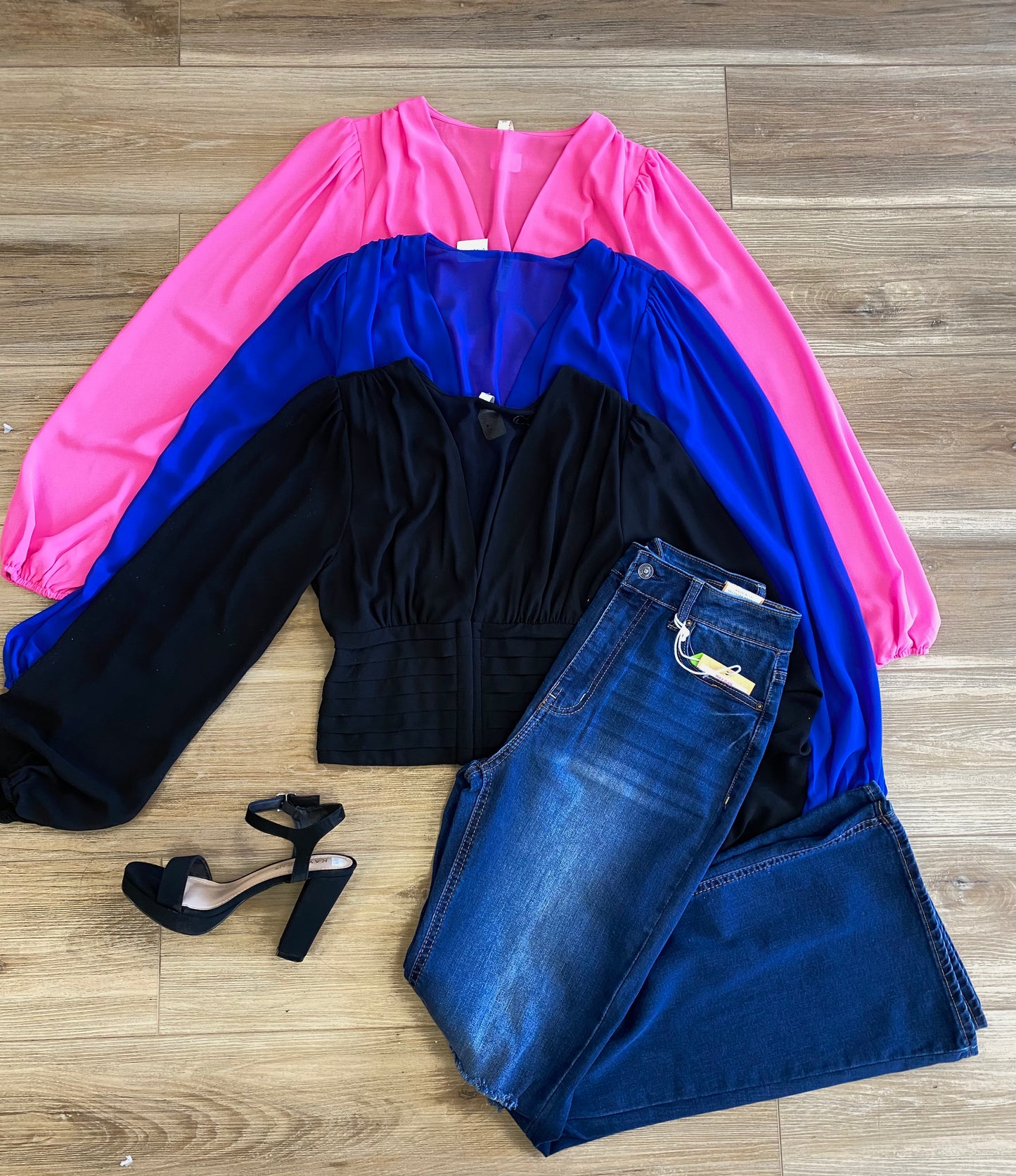 V neck long sleeve