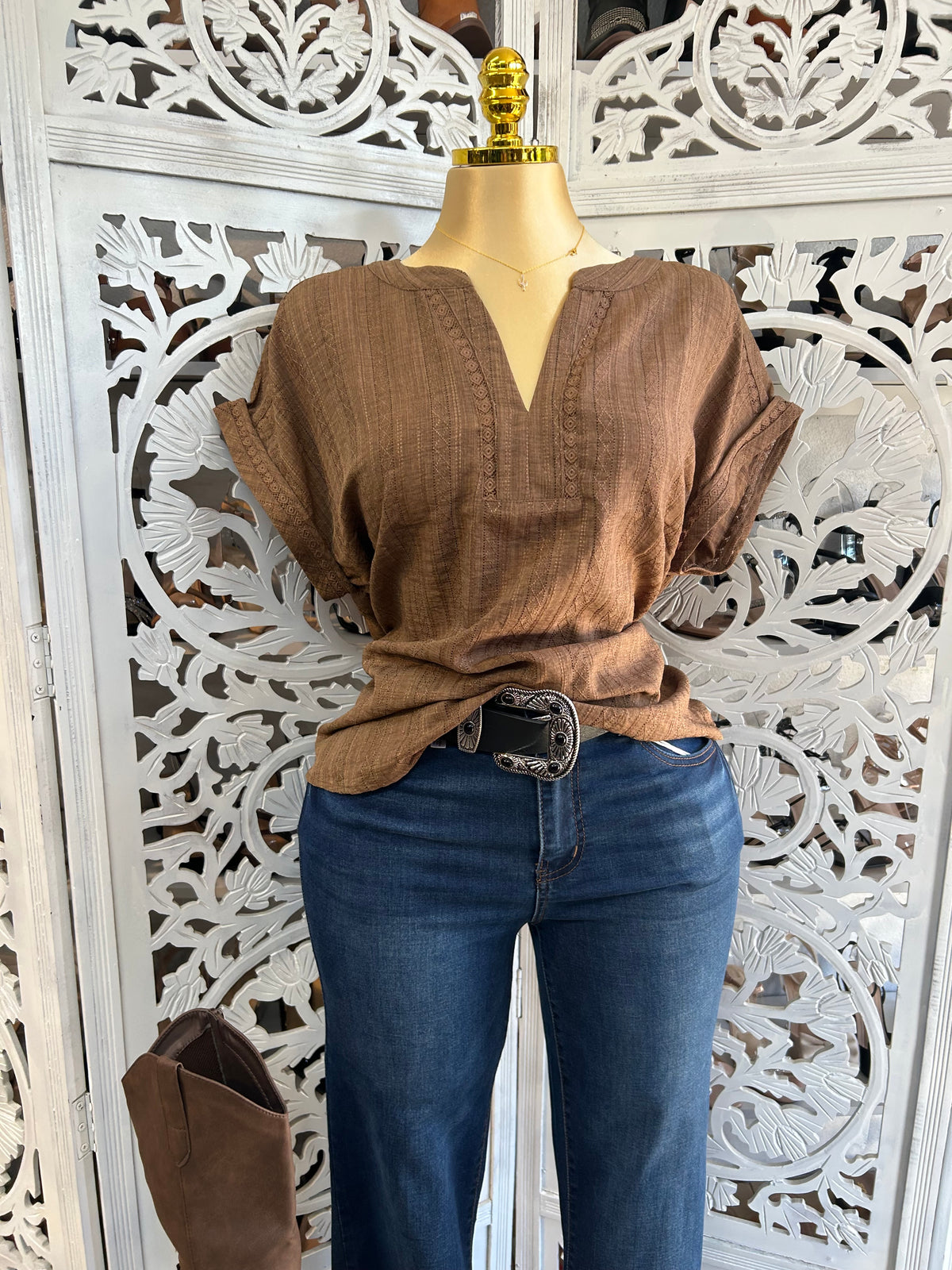 Mocha Amelia shirt