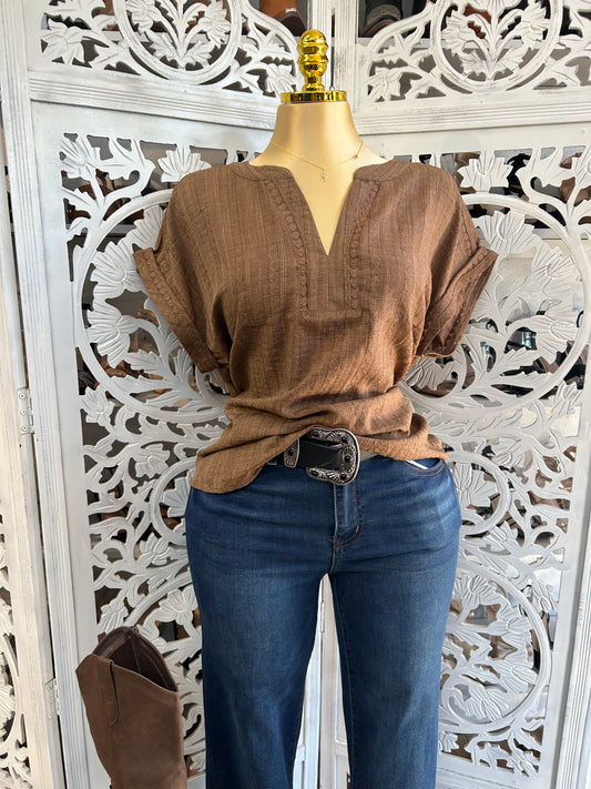 Mocha Amelia shirt