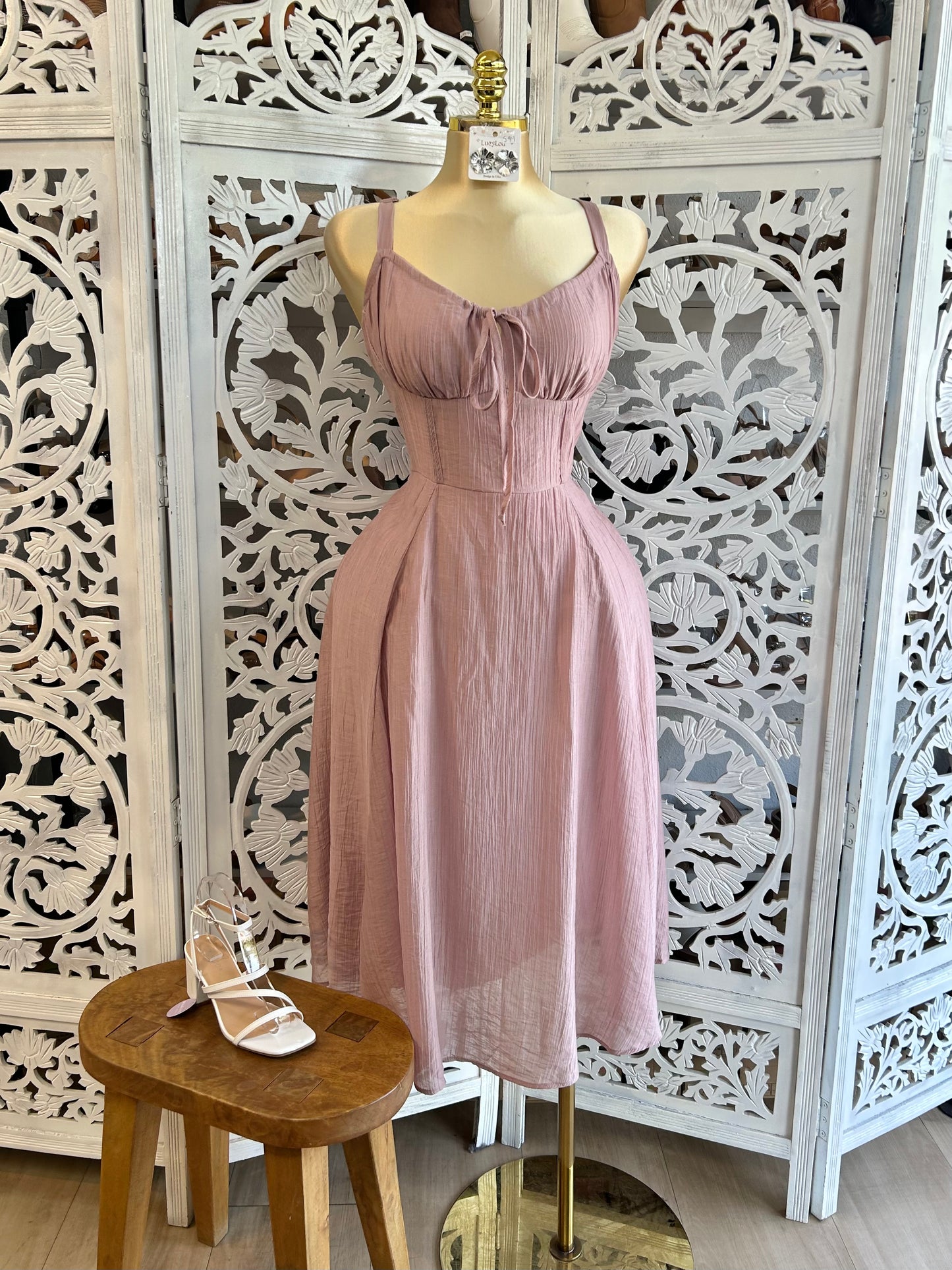 Corset tie dress