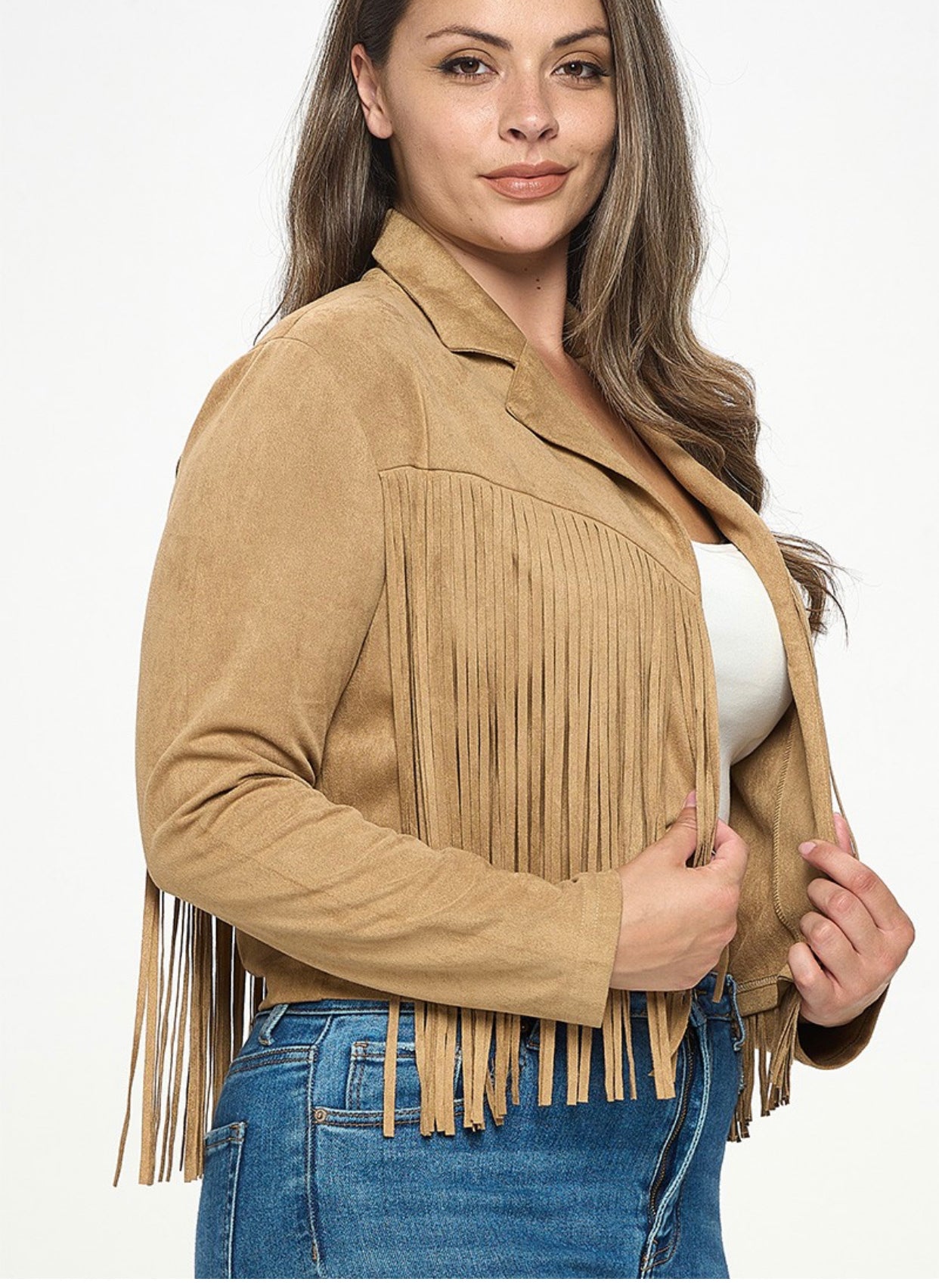 Fringe suede jacket!