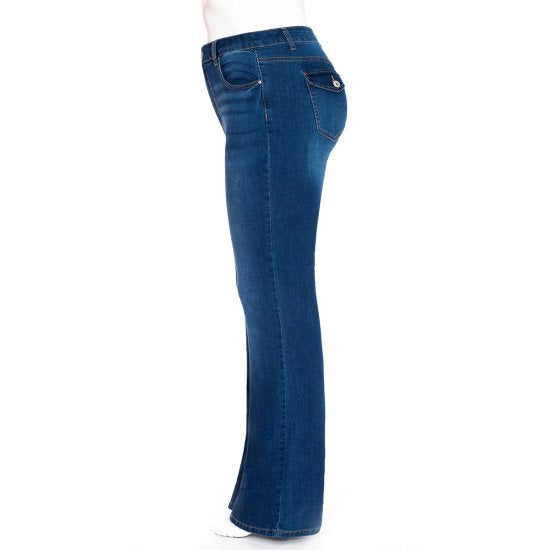 Wax bootcut jeans