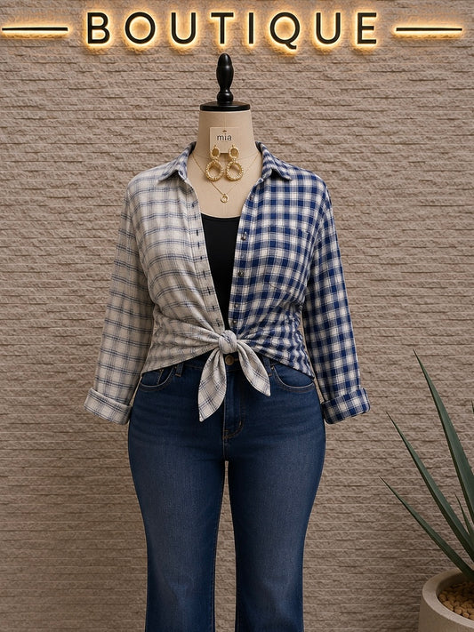 Flannel plaid shirt