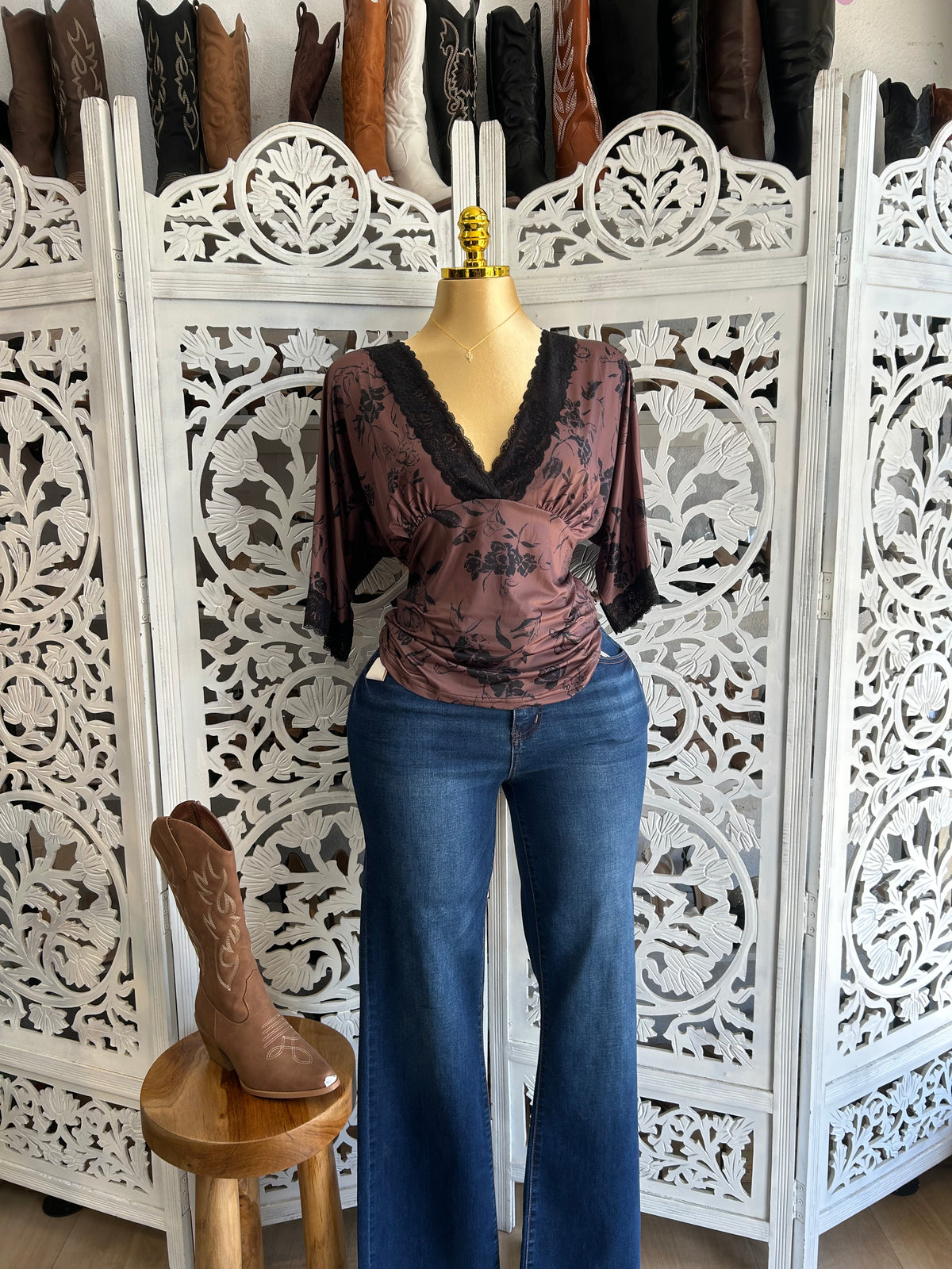 Floral jasmine top