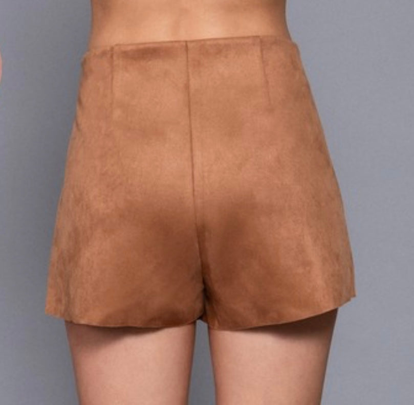 Suede skirt (with shorts)