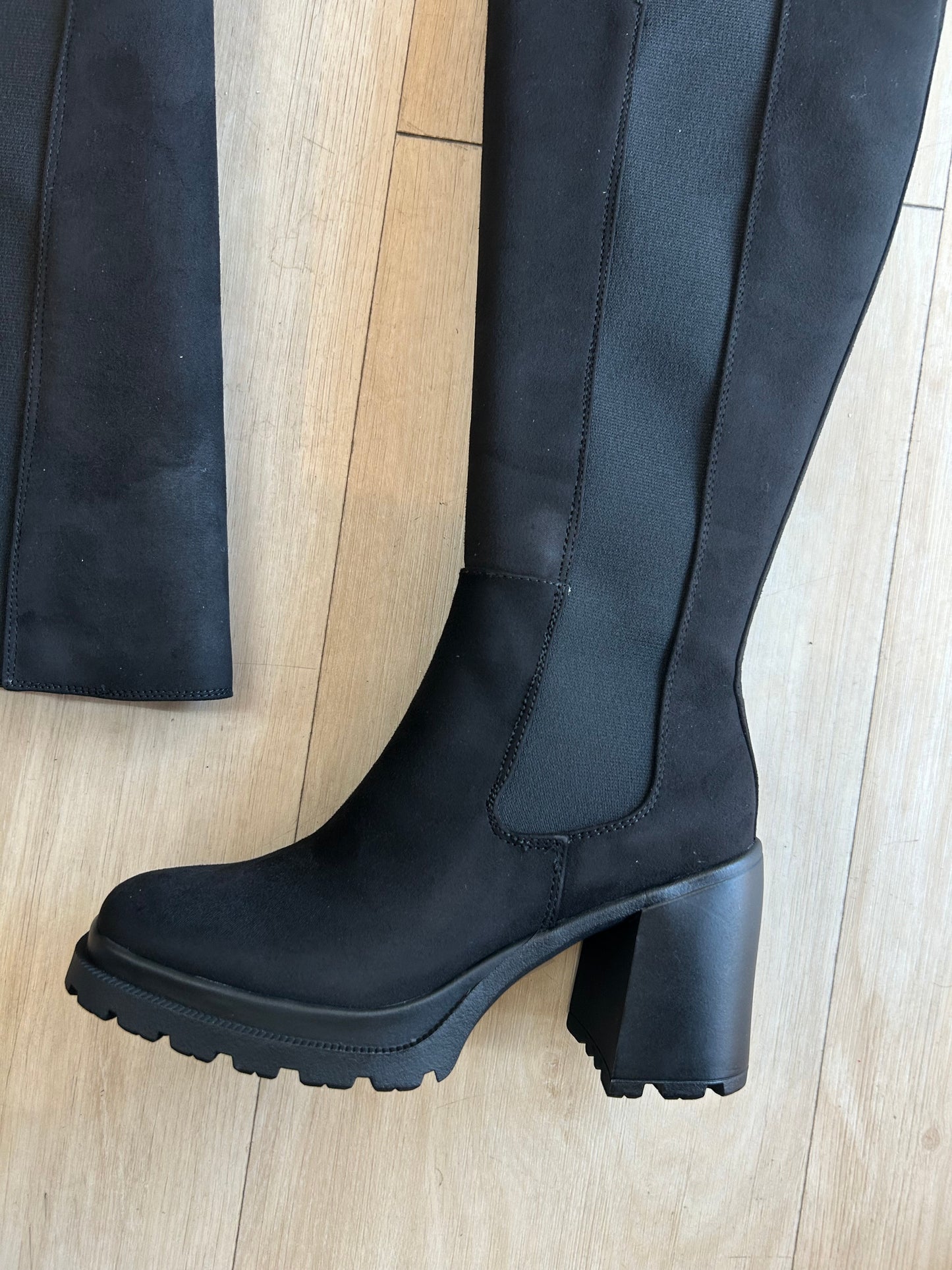 Wide calf hyland suede boots