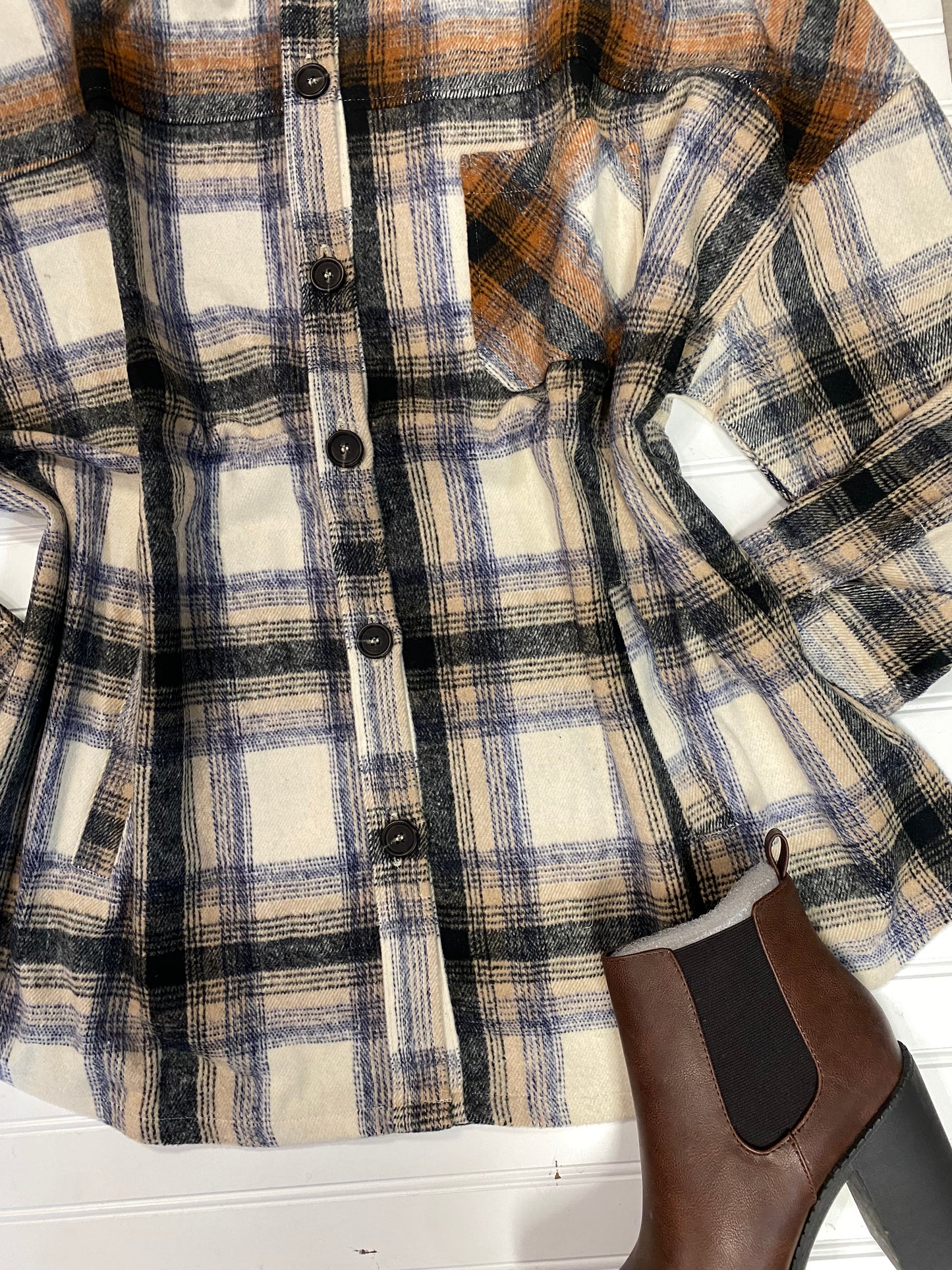 Plaid oversized Shacket