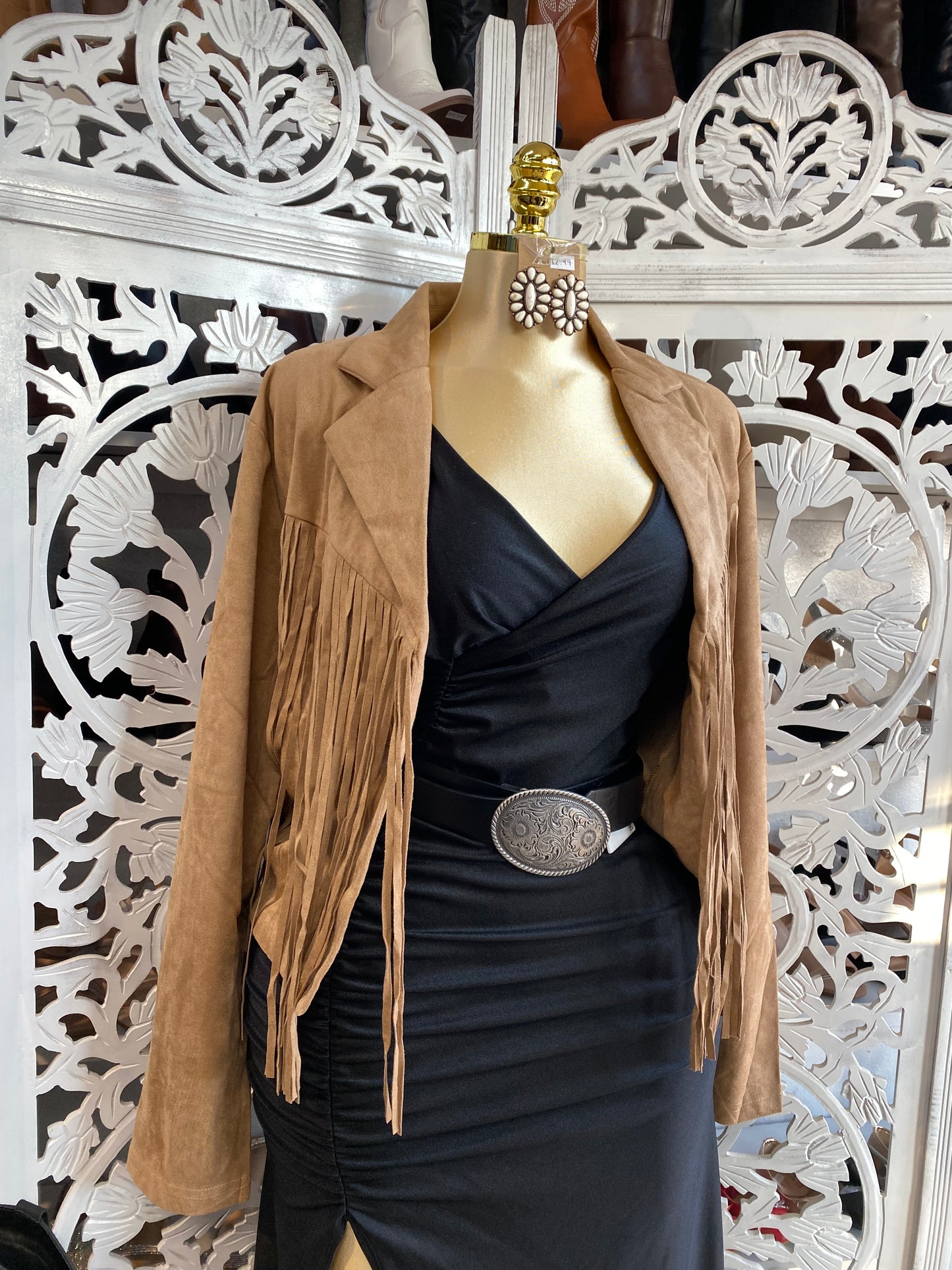 Fringe suede jacket!