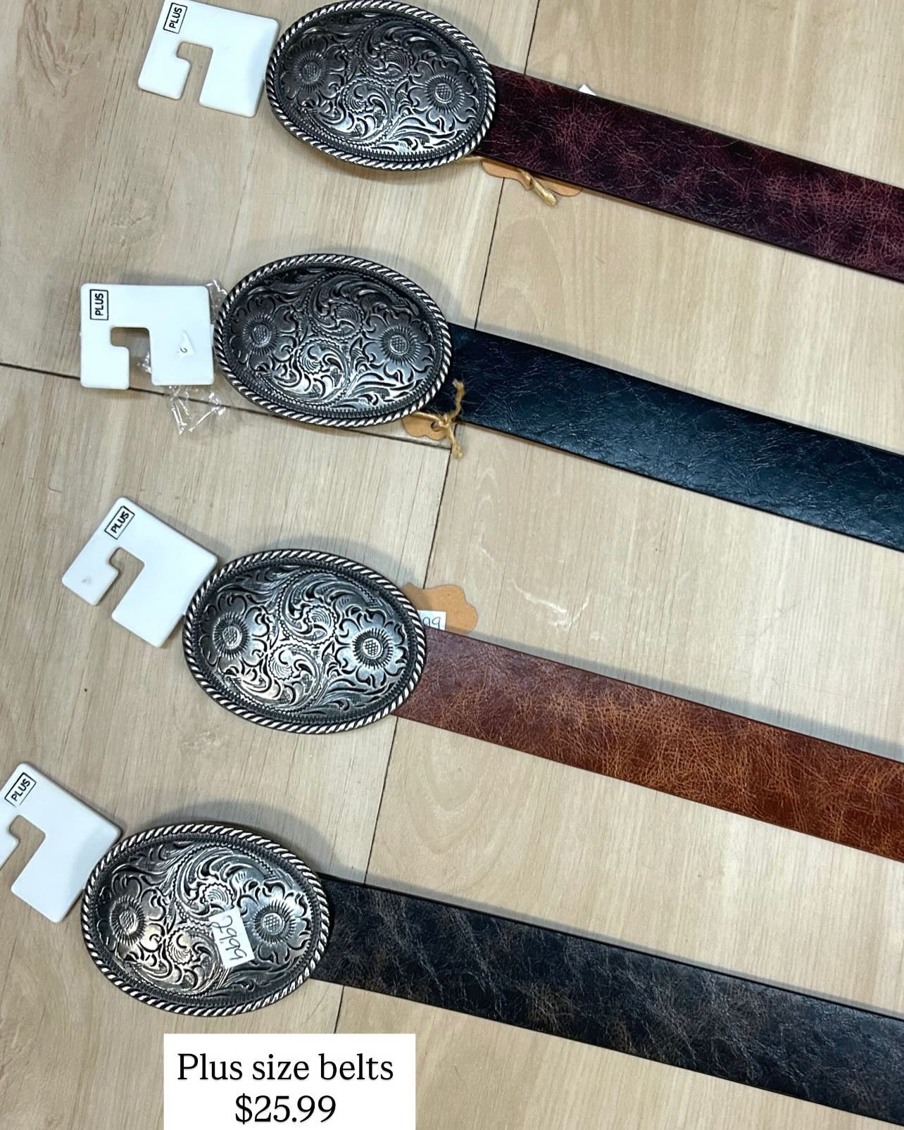 Western plus size belt