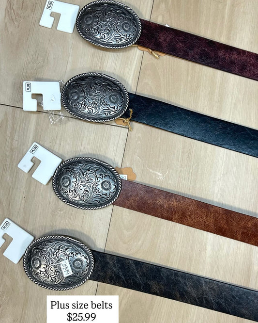 Western plus size belt