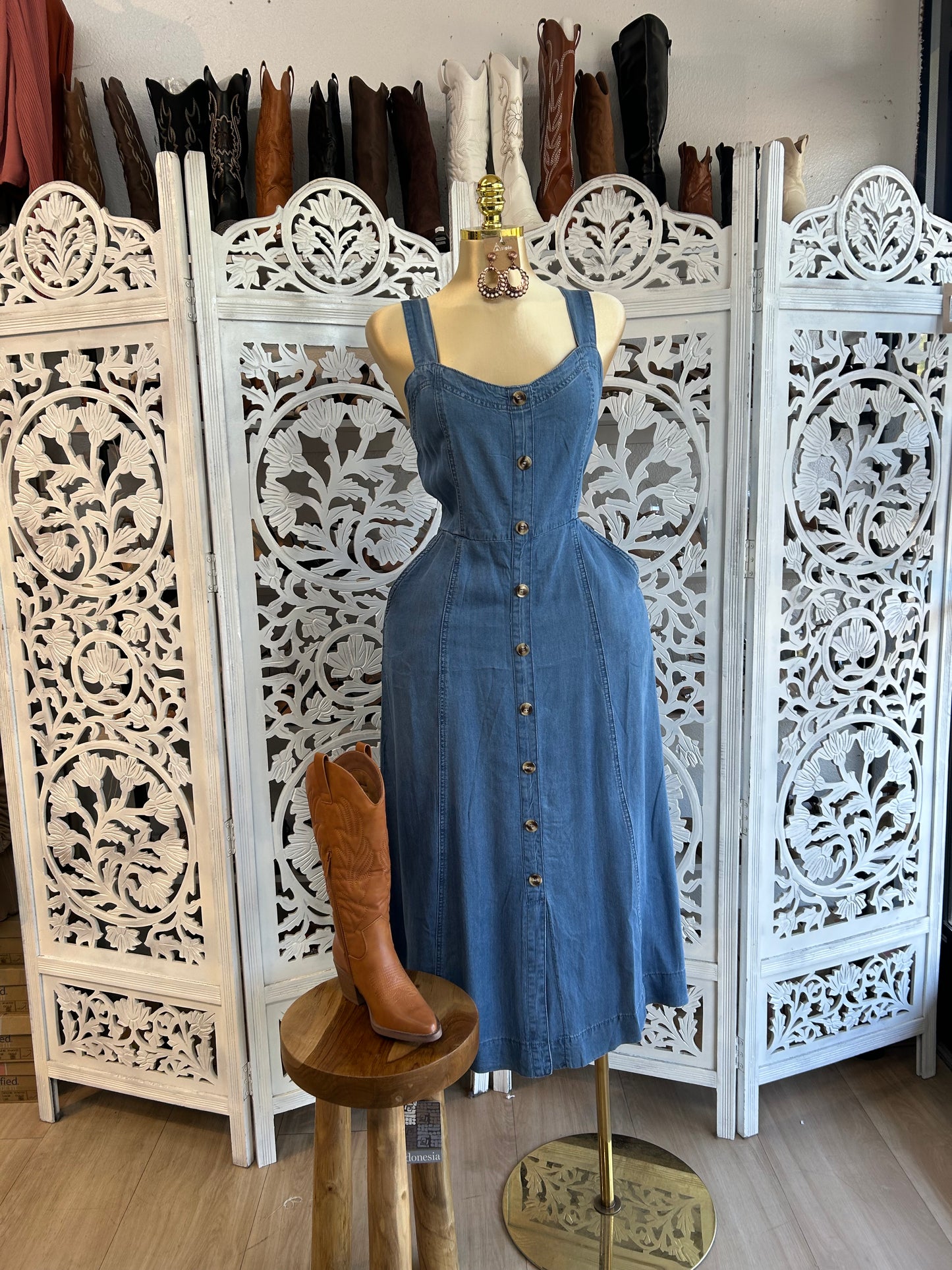 Denim dress