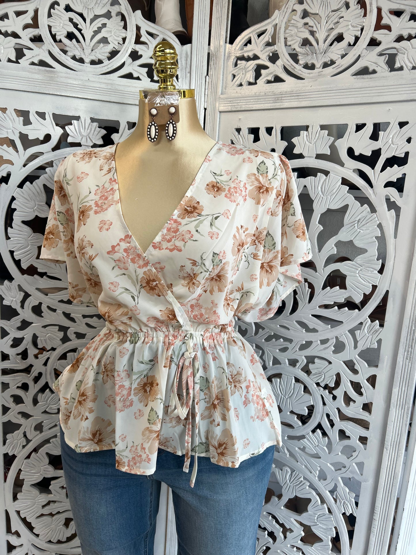 Summer flower print top