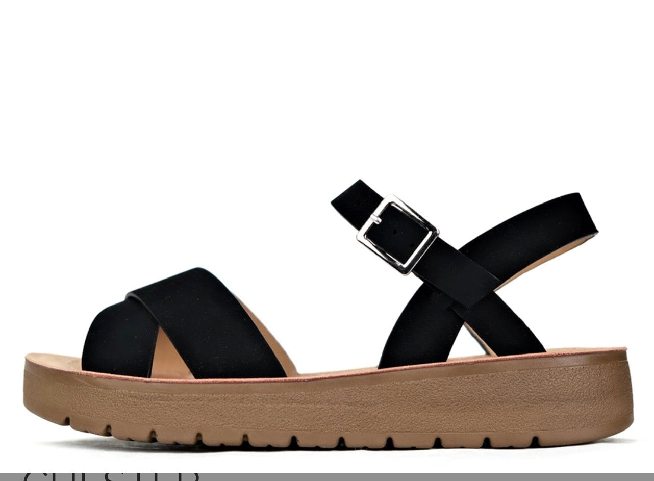 cross sandal (runs small )