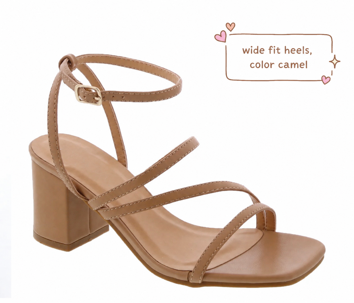 WIDE FIT low toe cross heels