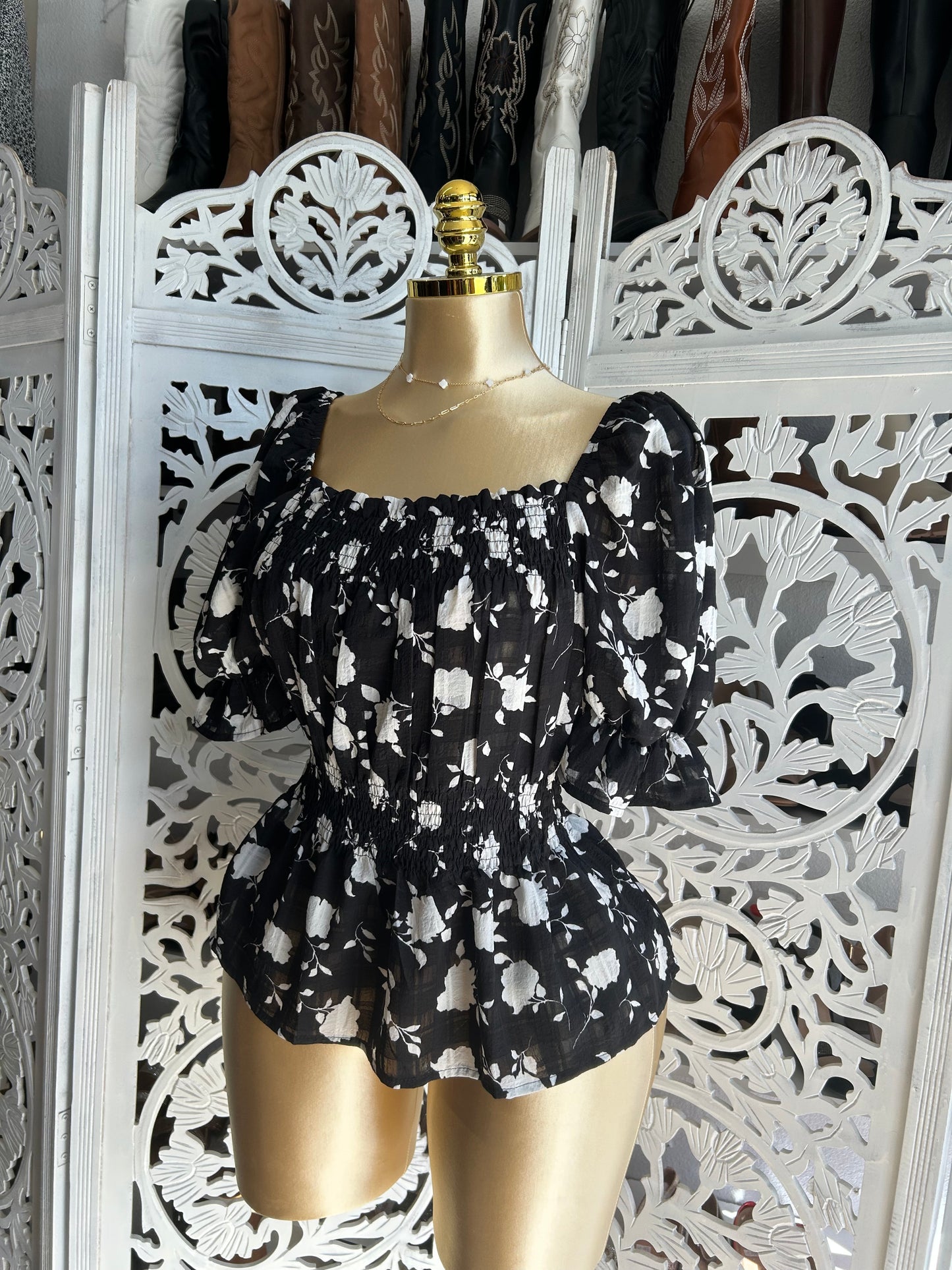 Flower print shirt
