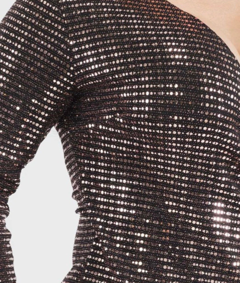 Sparkly long sleeve dress