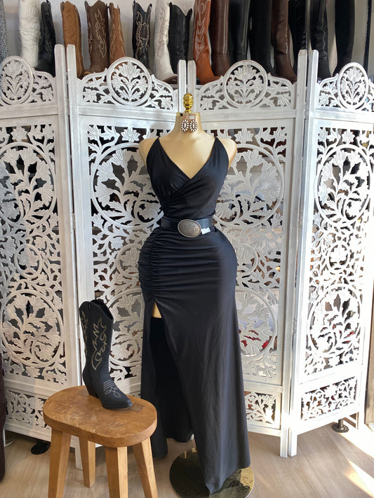 Scrunched gala corset dress