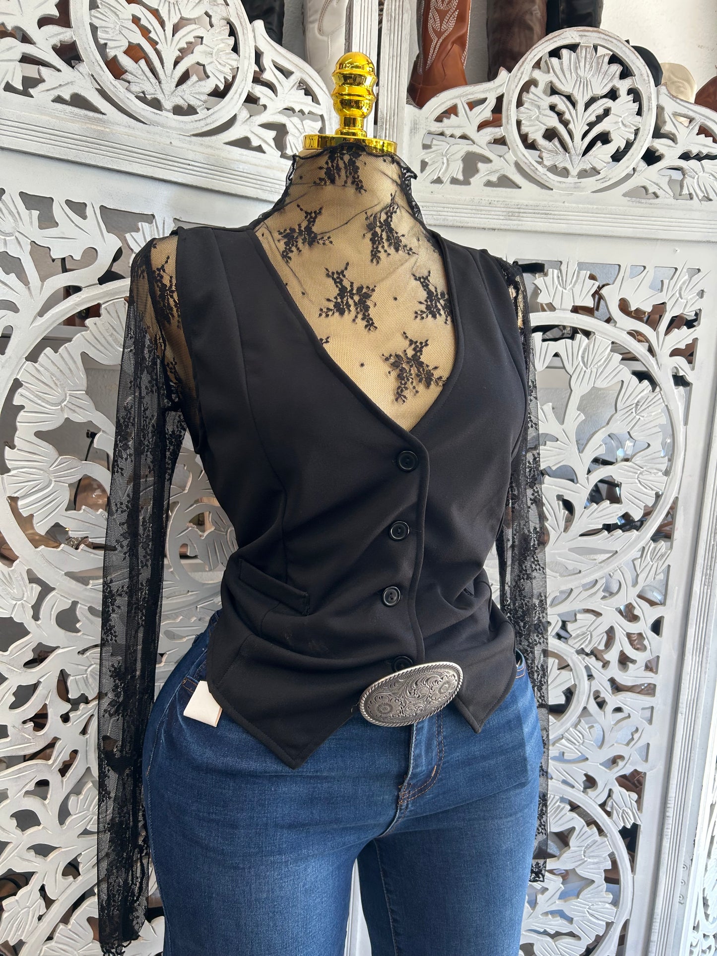 Button up vest only (check description)