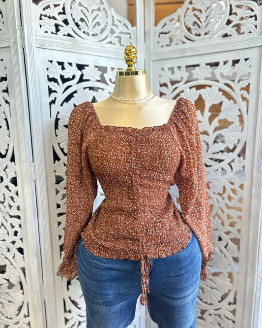 Flower print shirt