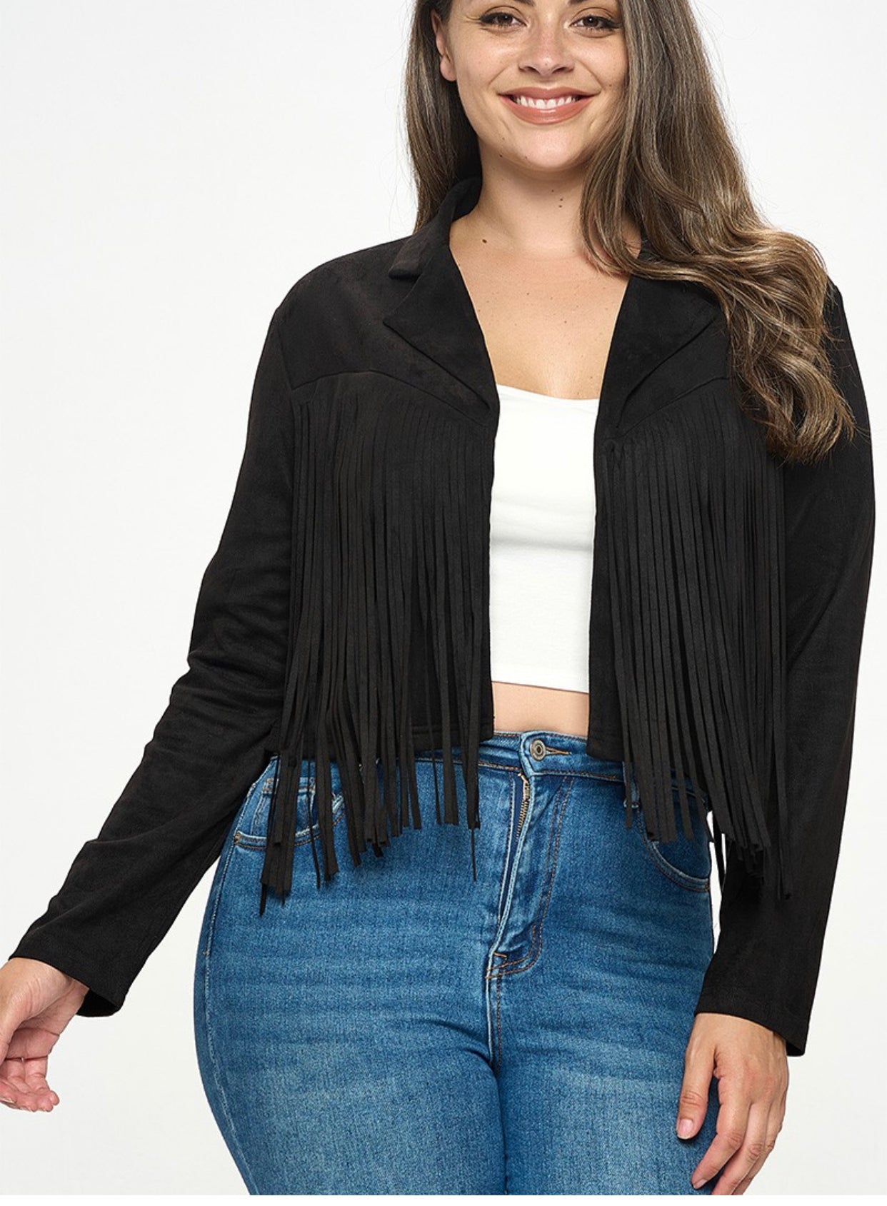 Fringe suede jacket!