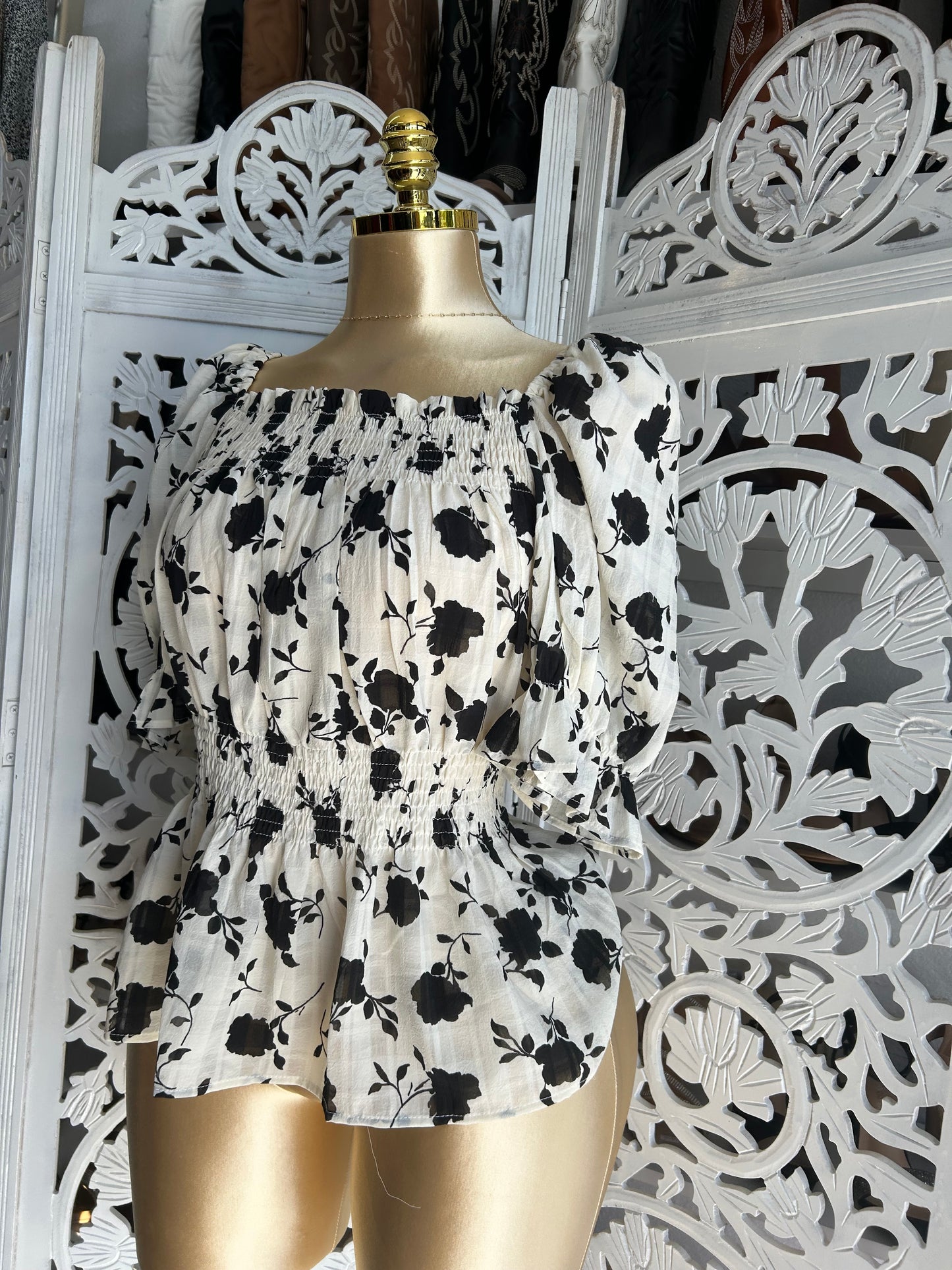 Flower print shirt