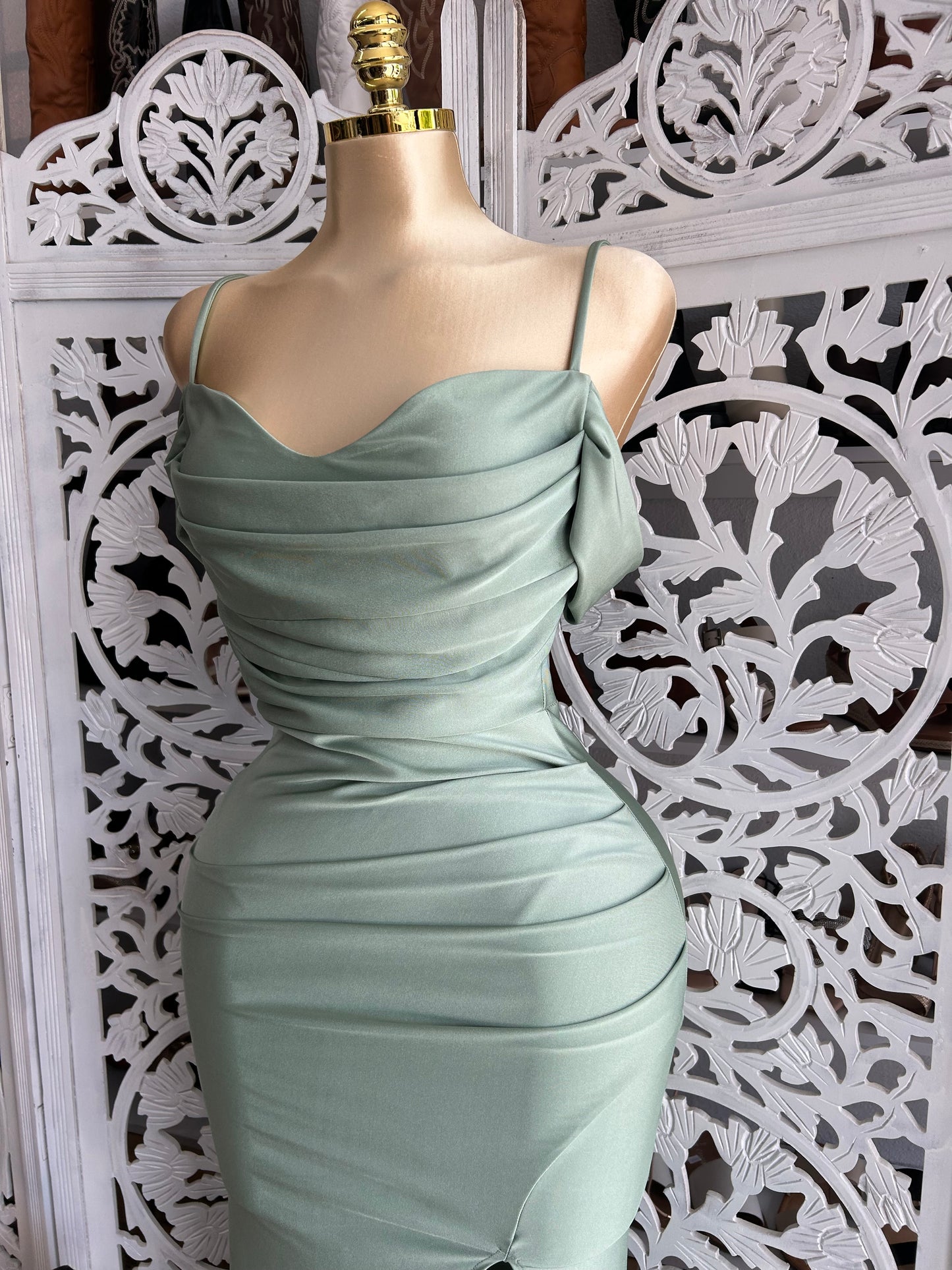 Off the shoulder long dress