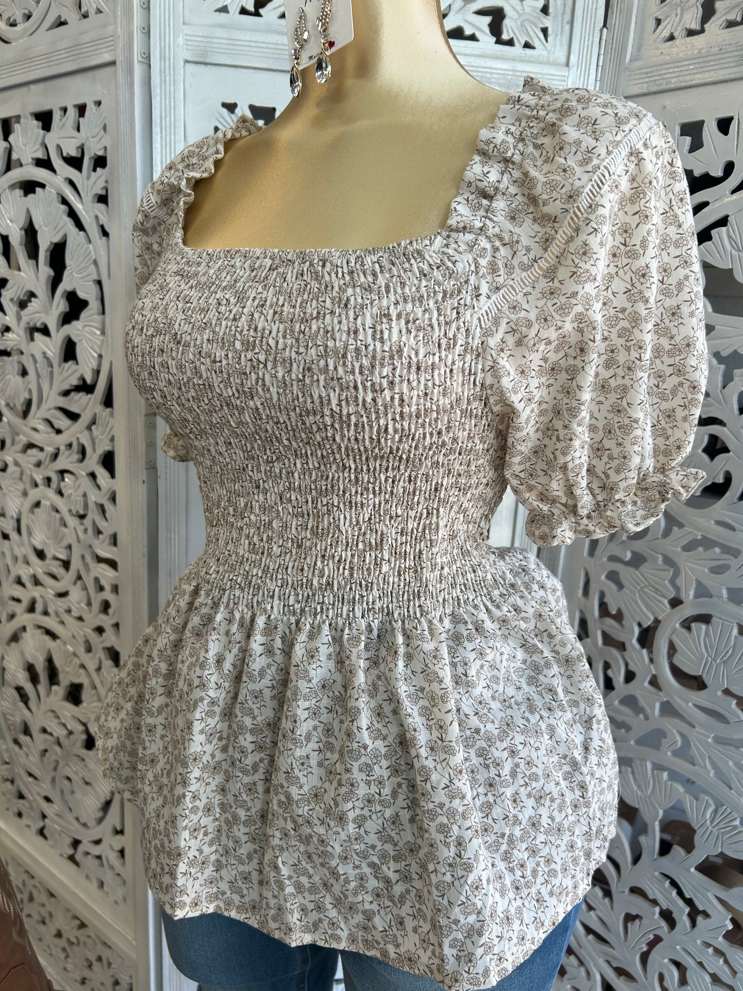 Summer flower print top
