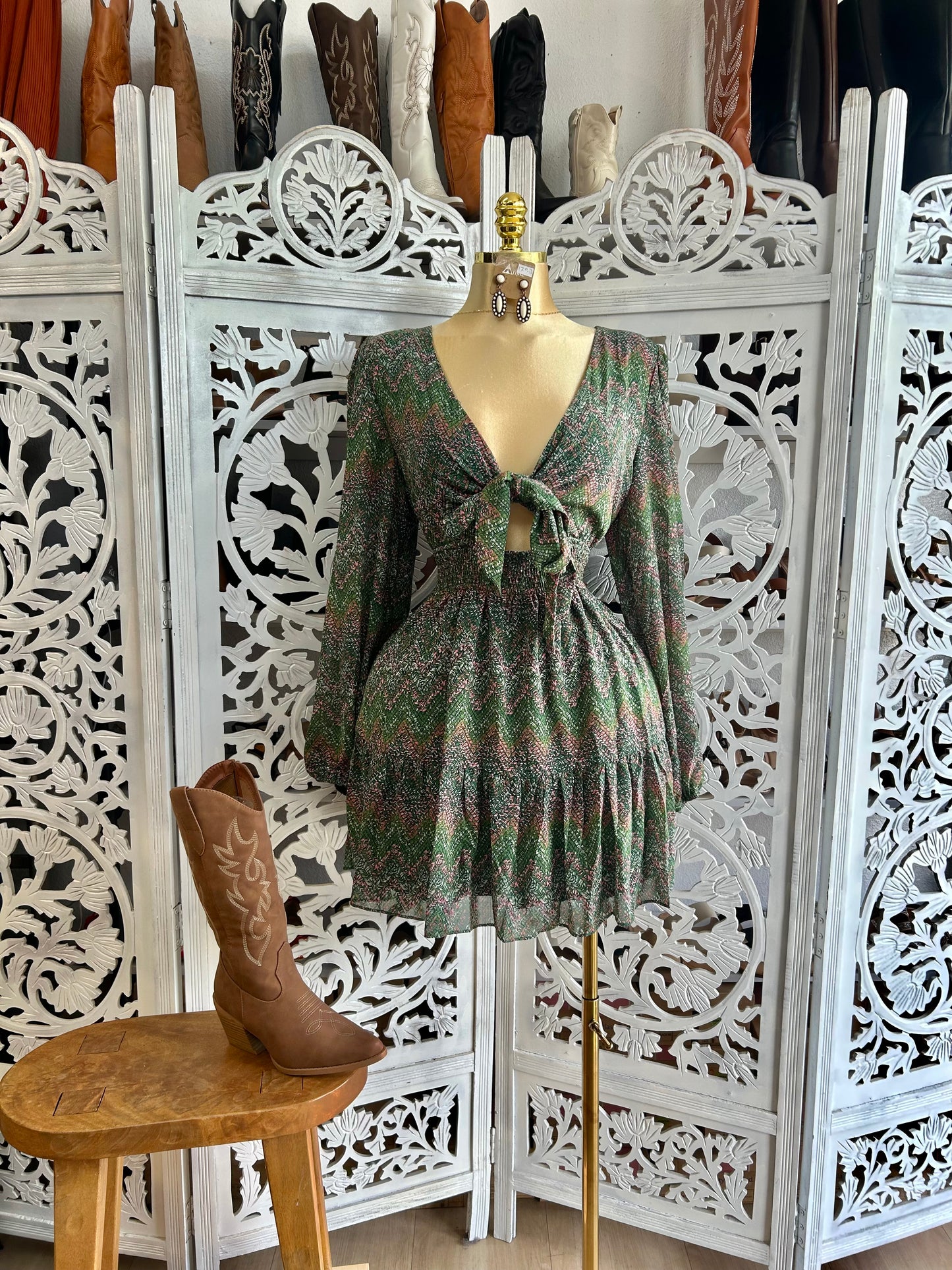 Mini print dress (runs small)
