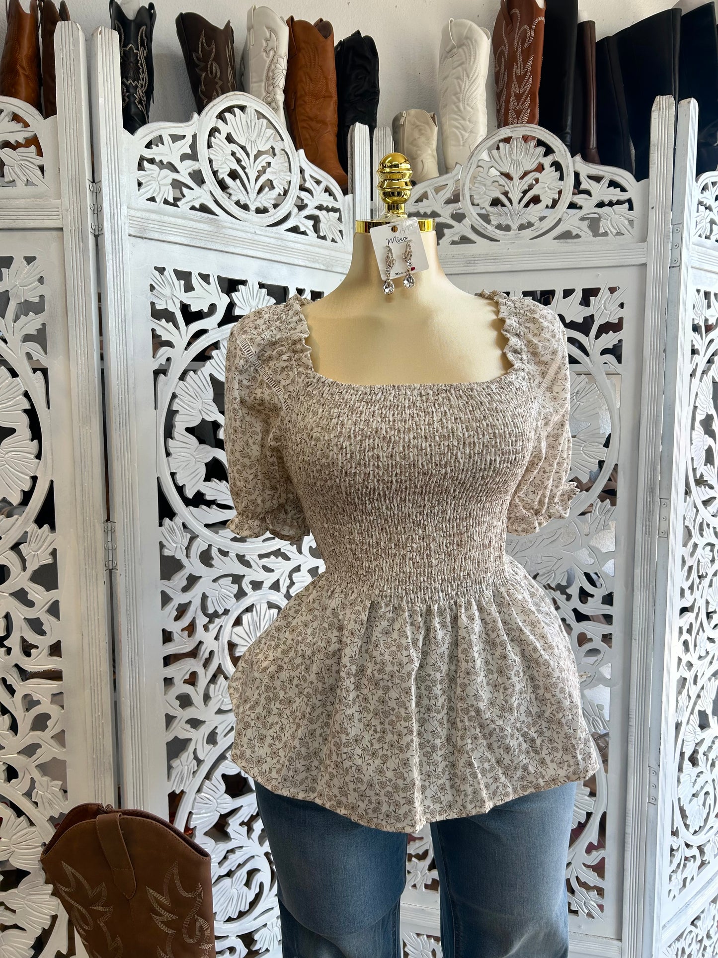 Summer flower print top
