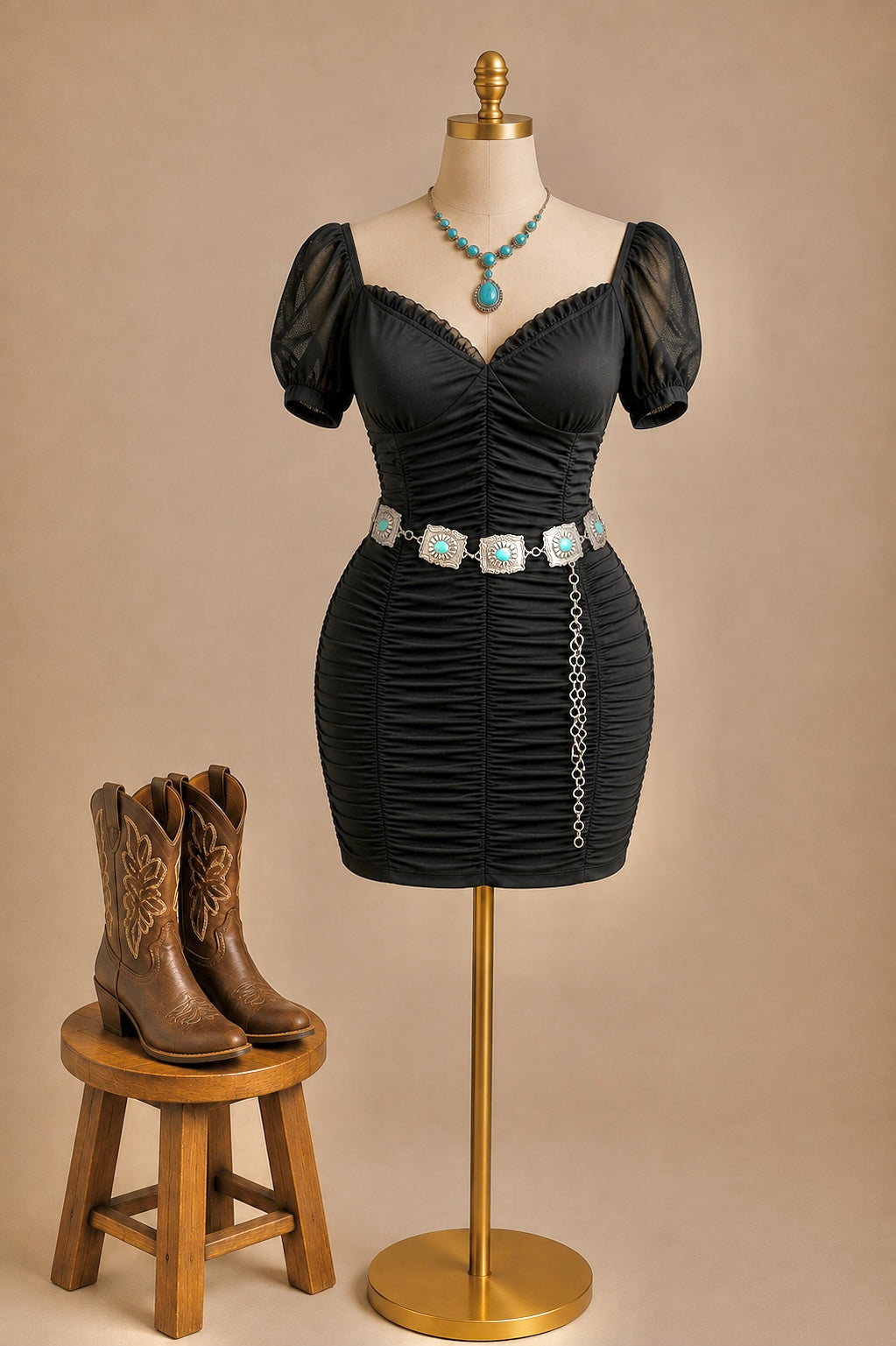 Cowgirl Mesh dress (size up)