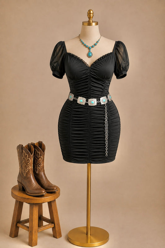 Cowgirl Mesh dress (size up)