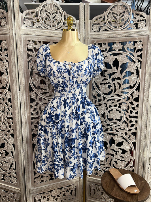 Mini floral dress