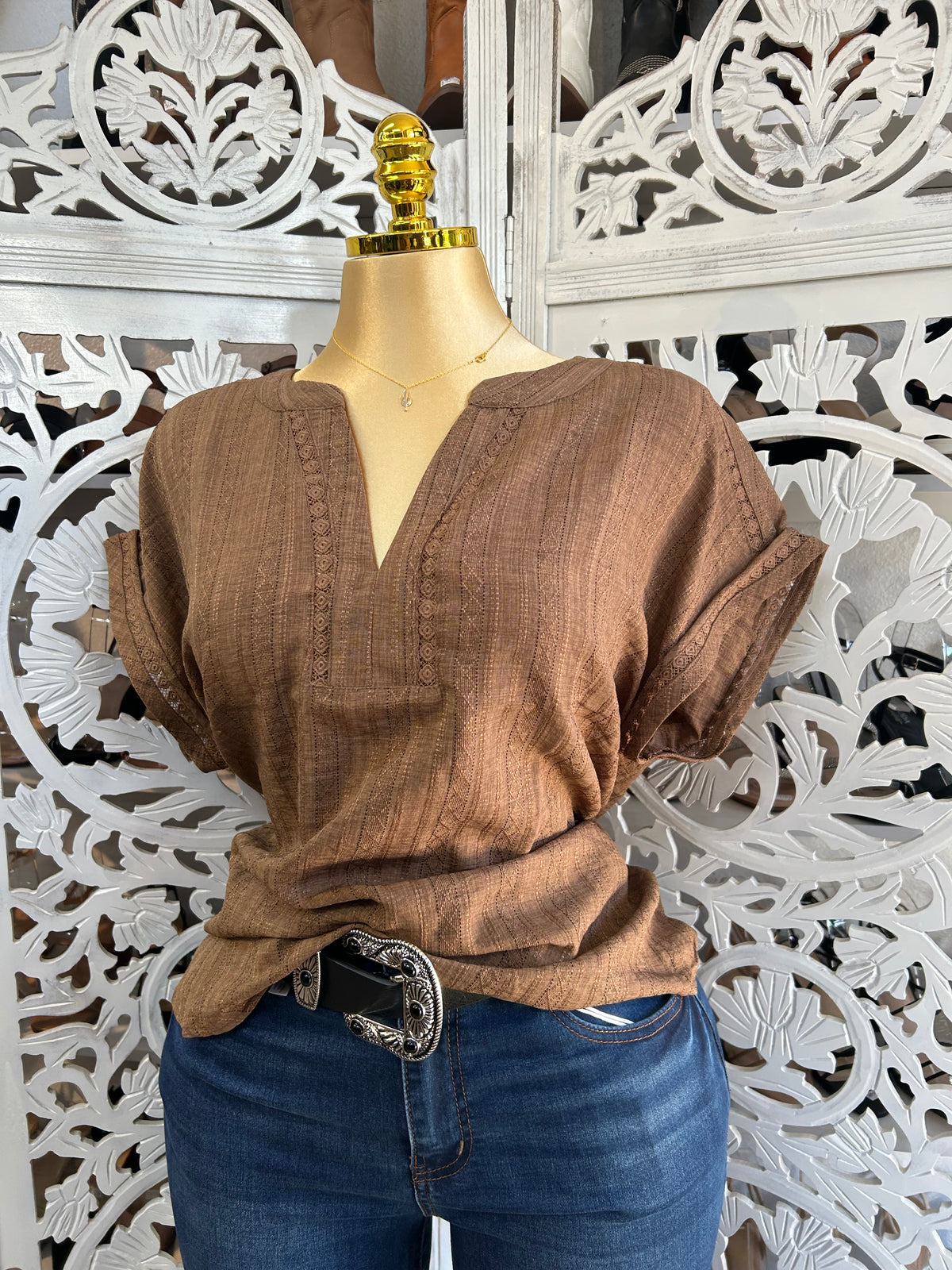 Mocha Amelia shirt
