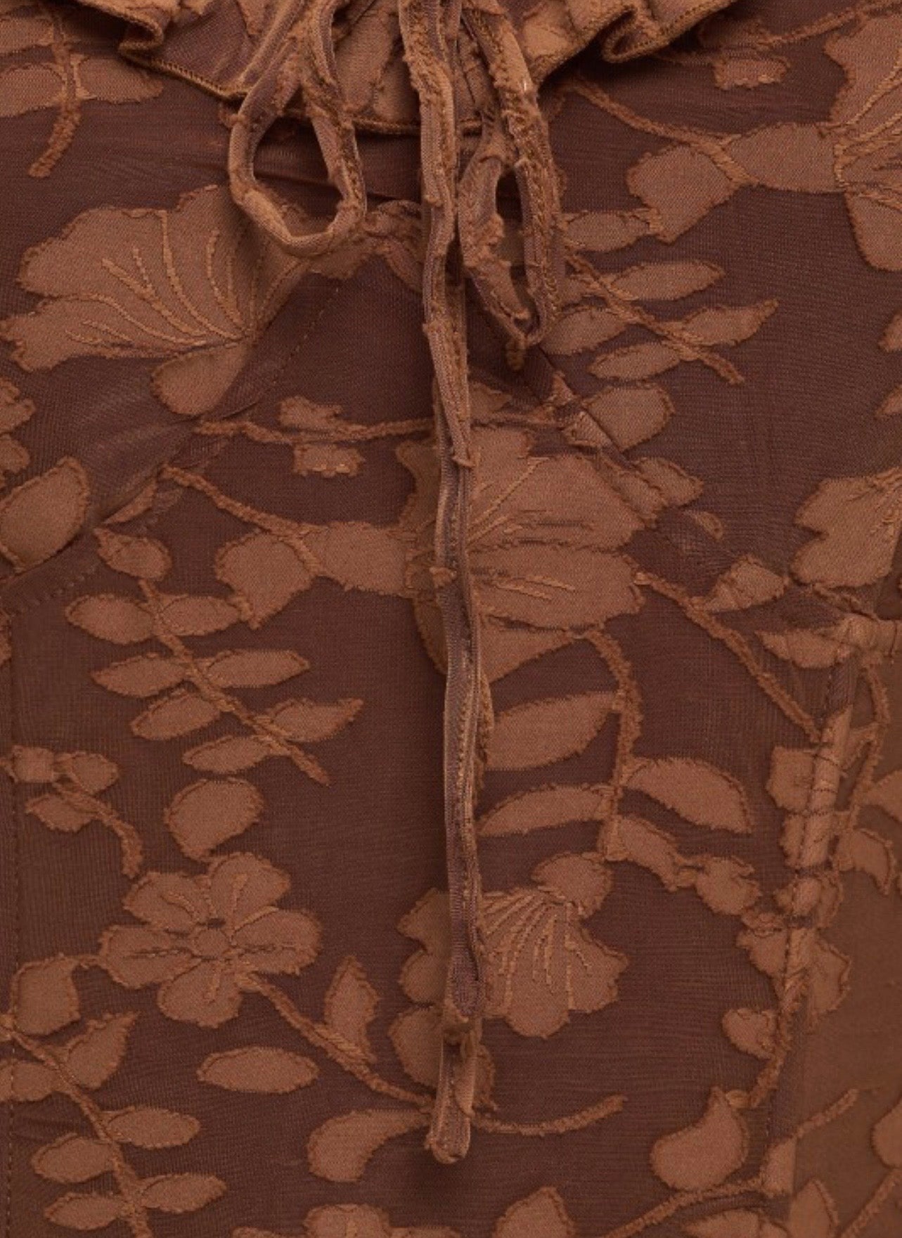 Floral leaf mini cowgirl dress