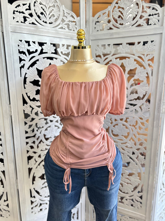 Drawstring classy top