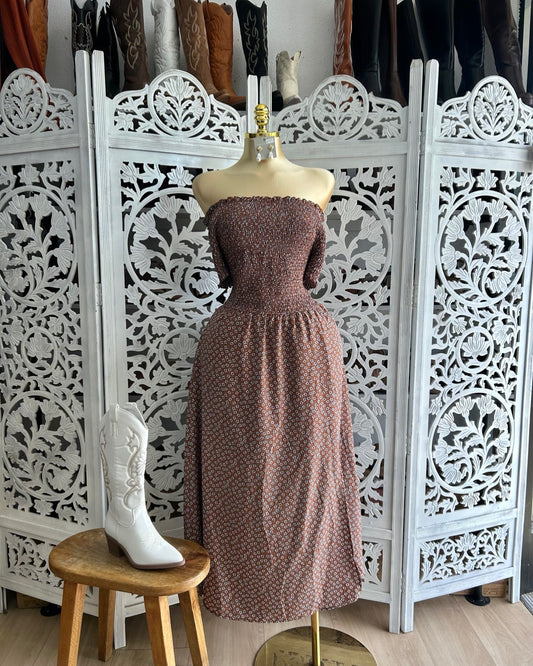 Floral off the shoulder