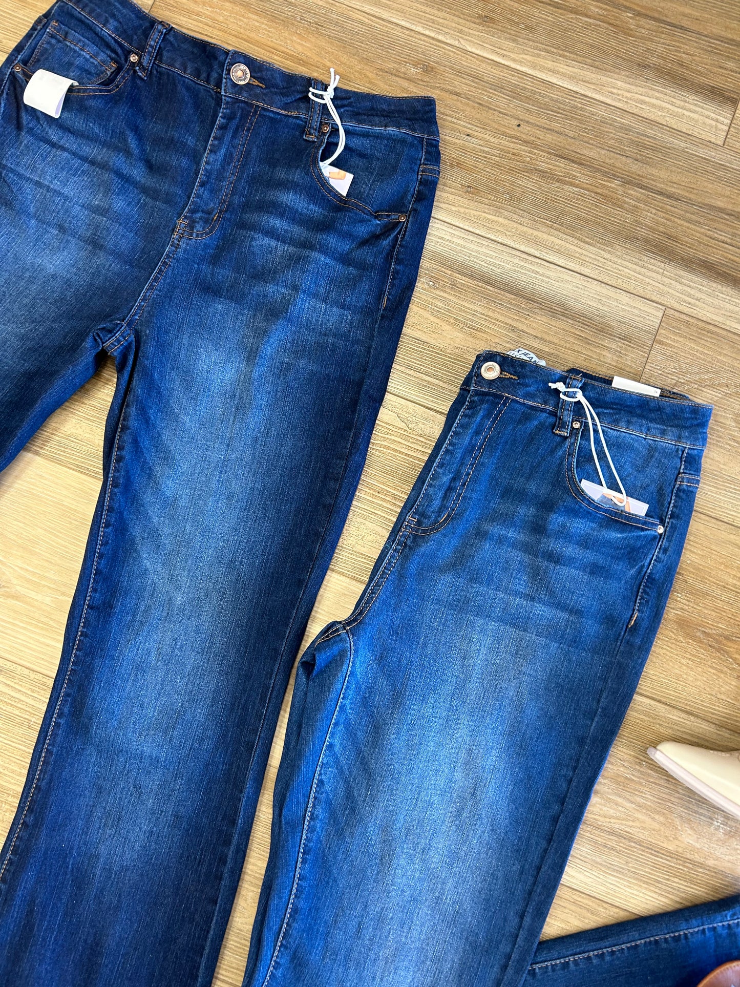 Wax bootcut jeans